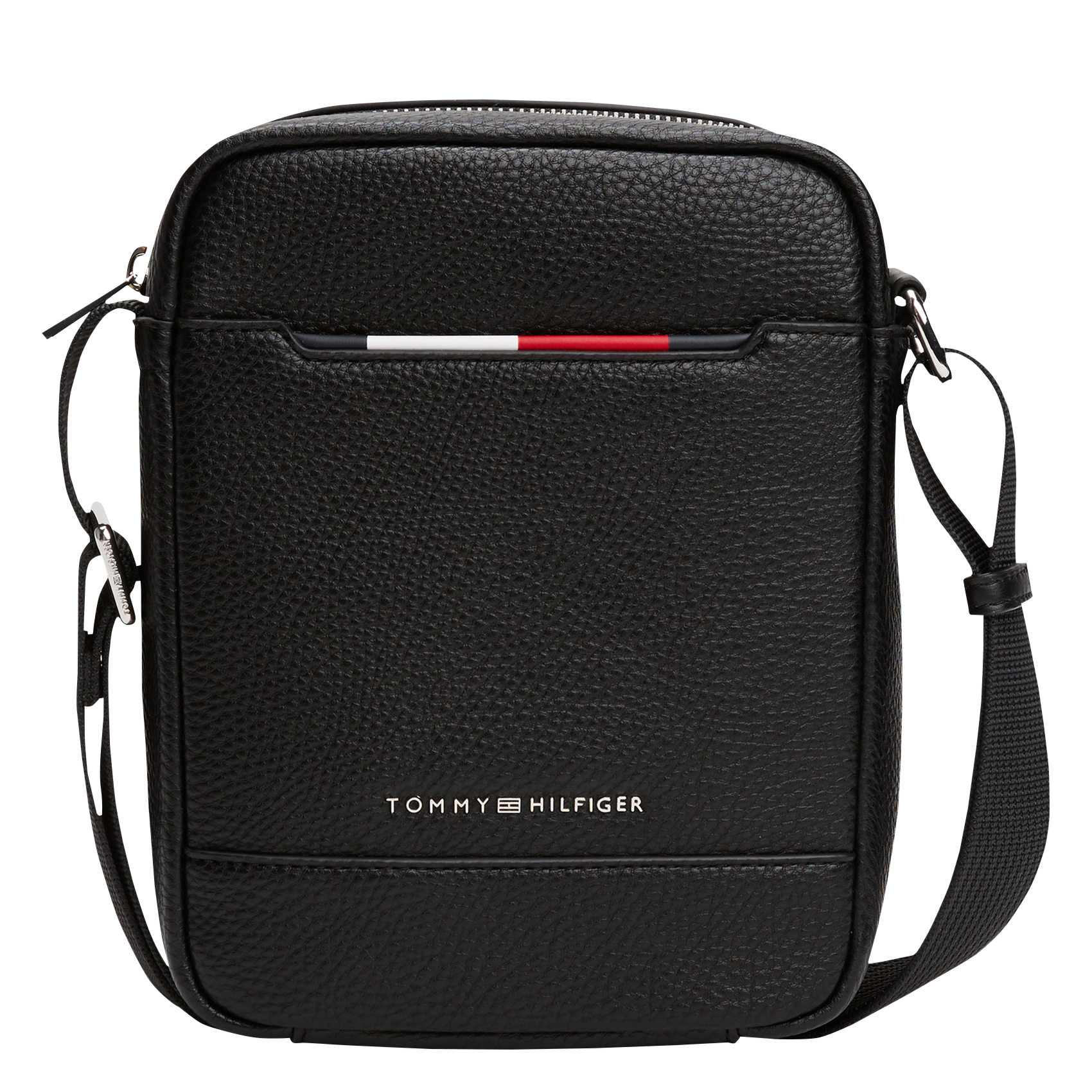 Sac bandoulière zippé effet grainé TOMMY HILFIGER Noir