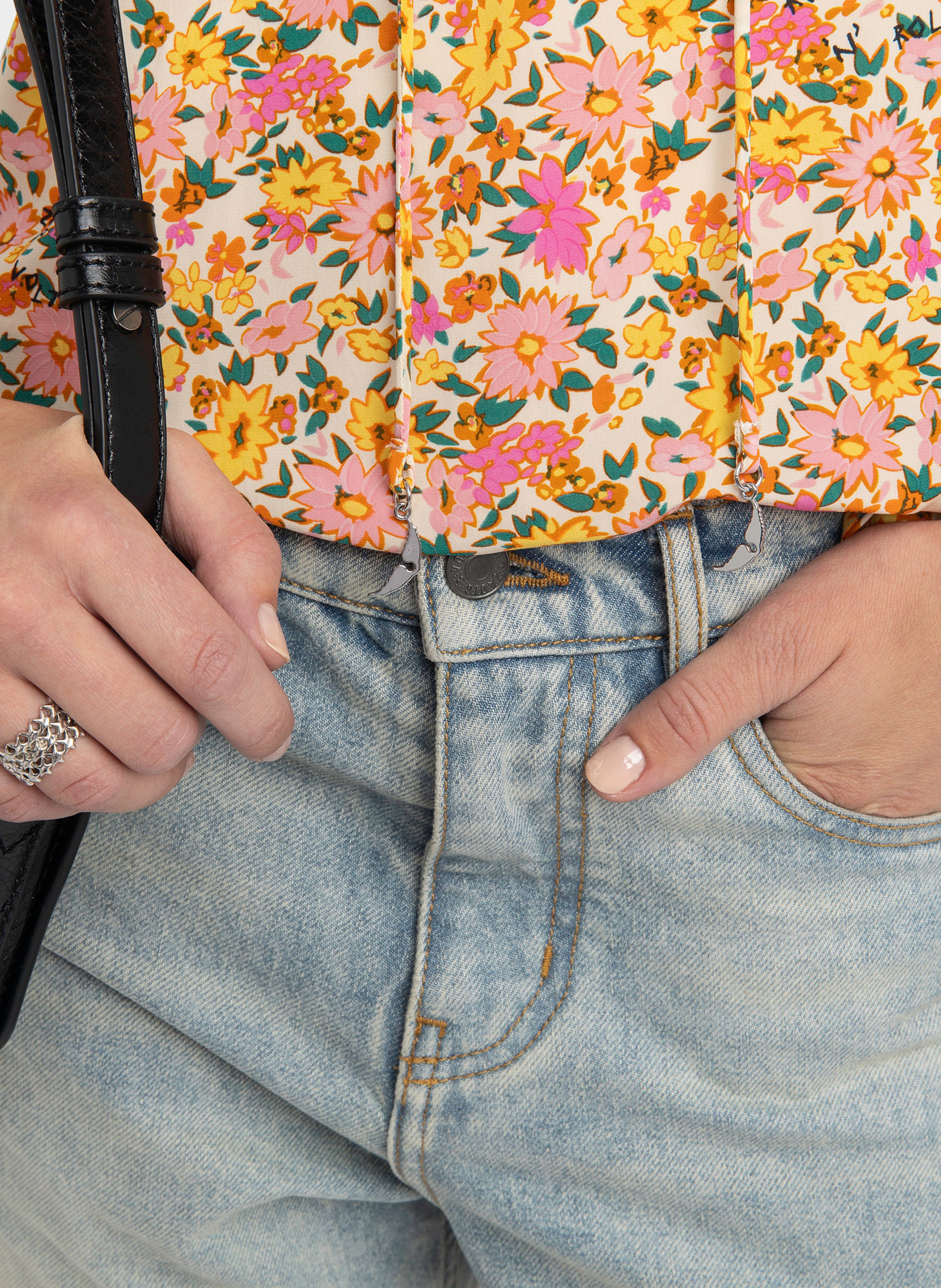 Top droit imprimé ZADIG&VOLTAIRE Blanc