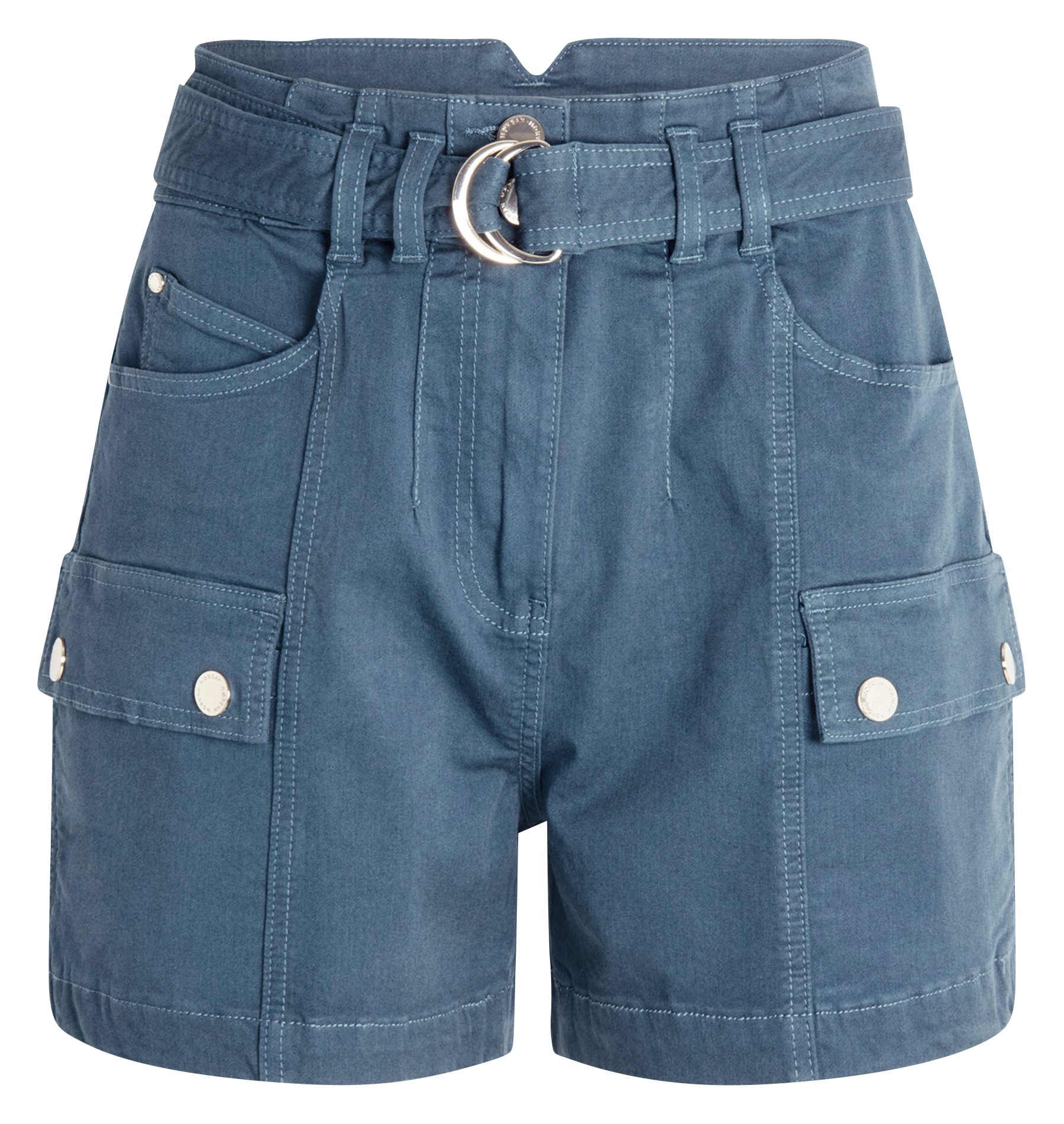 Short cargo en coton mélangé MORGAN Bleu