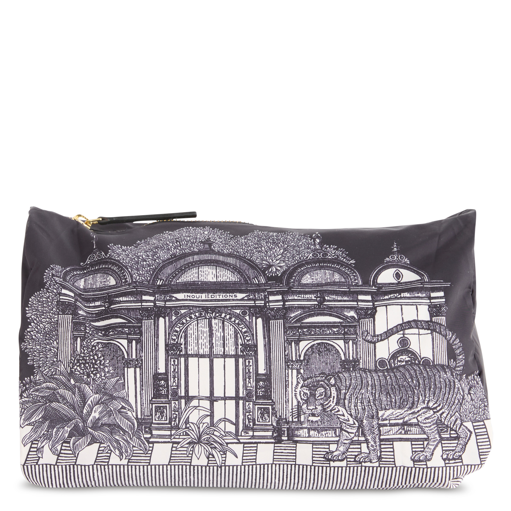 Clutch mit Print INOUI EDITIONS Schwarz
