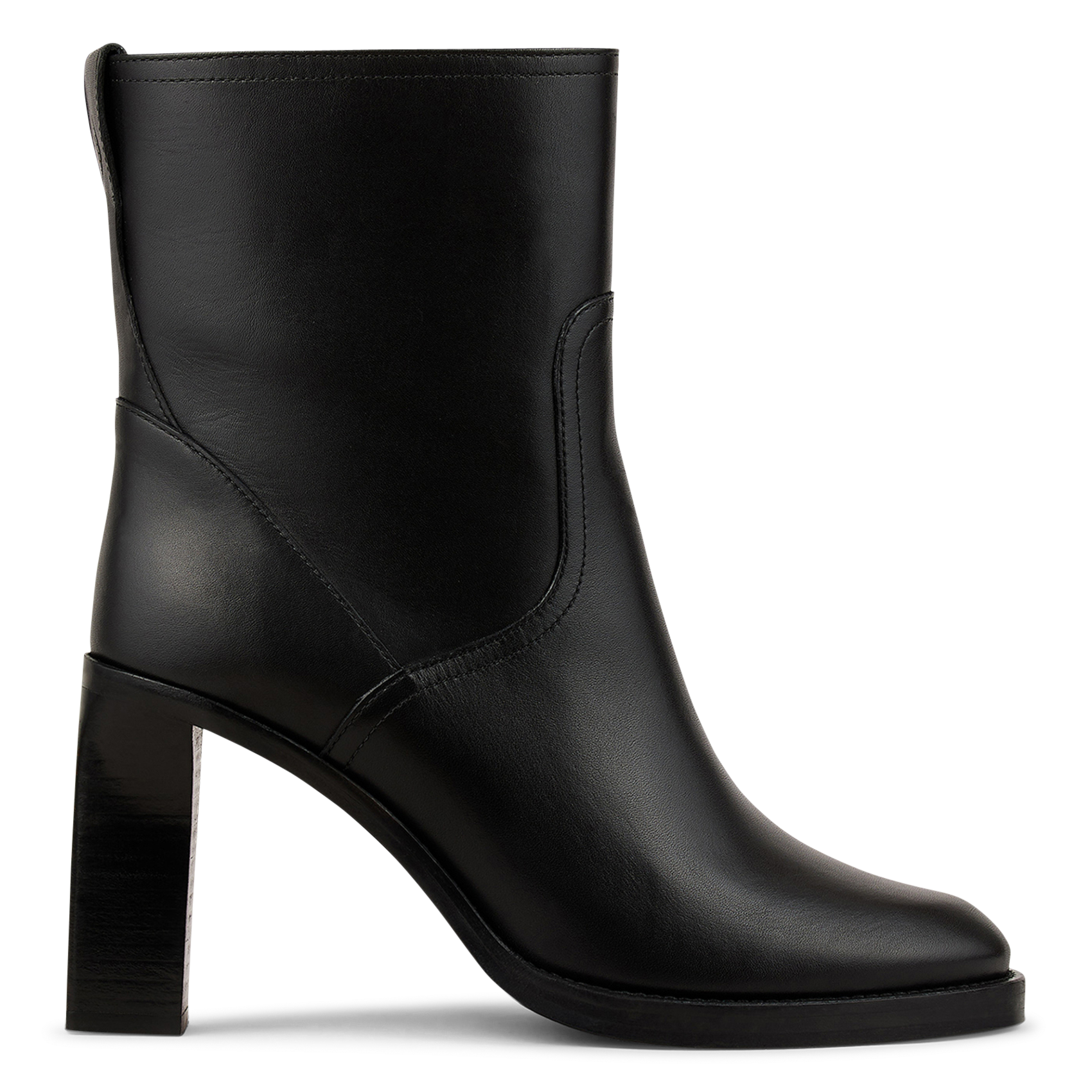 Bianca leather ankle boots BA&SH Black