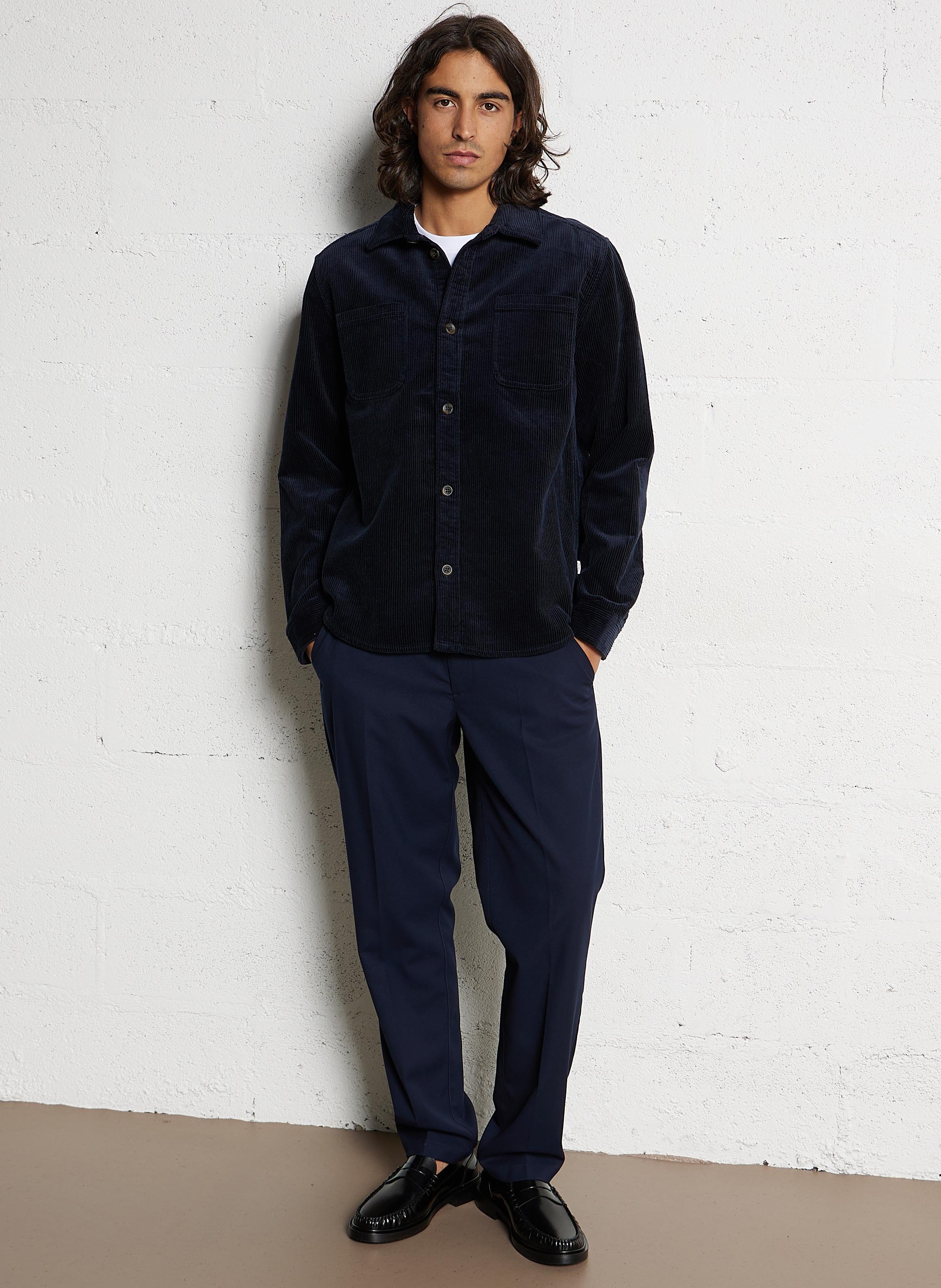 Pantalon de costume droit LES DEUX Bleu