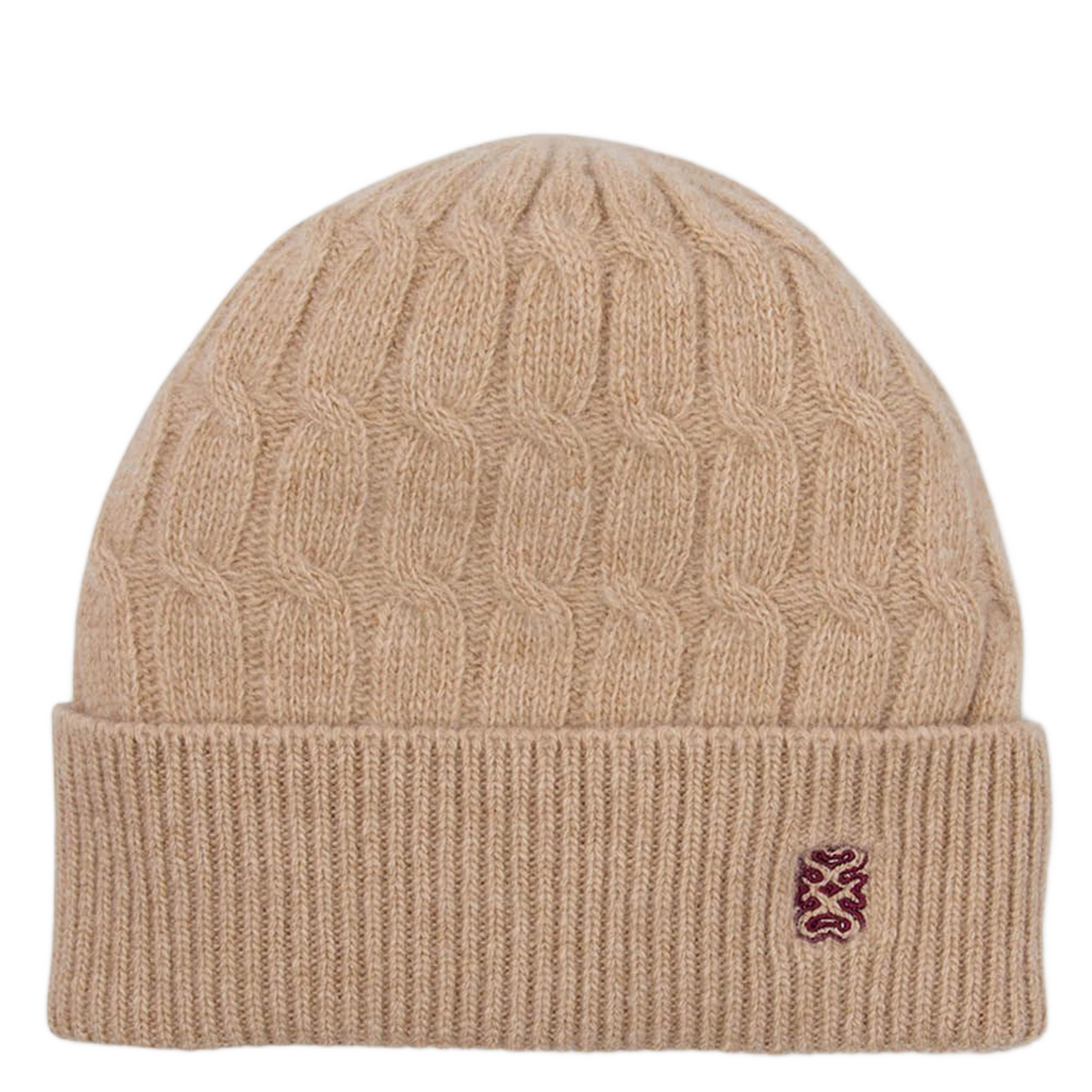 Wool and cashmere beanie SANDRO Beige