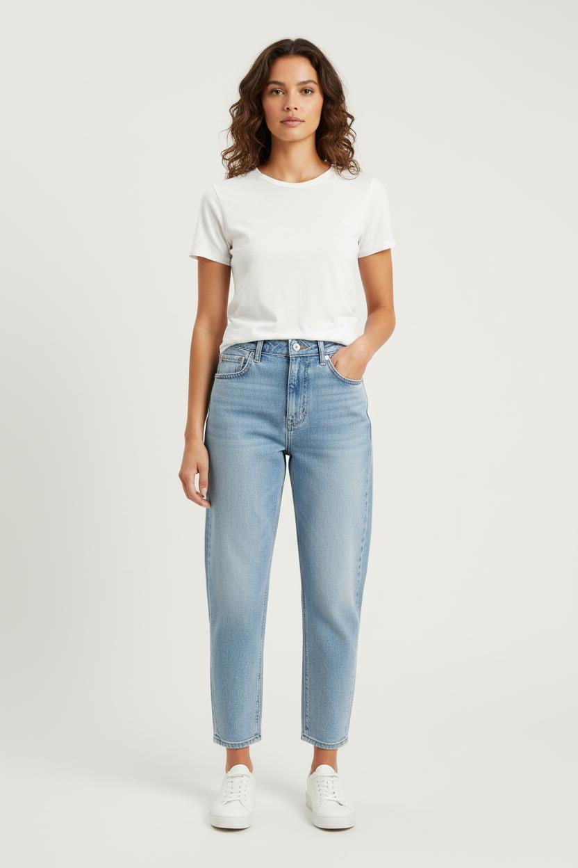 Cropped slim jeans with studs LEVI'S - Seconde main Blue