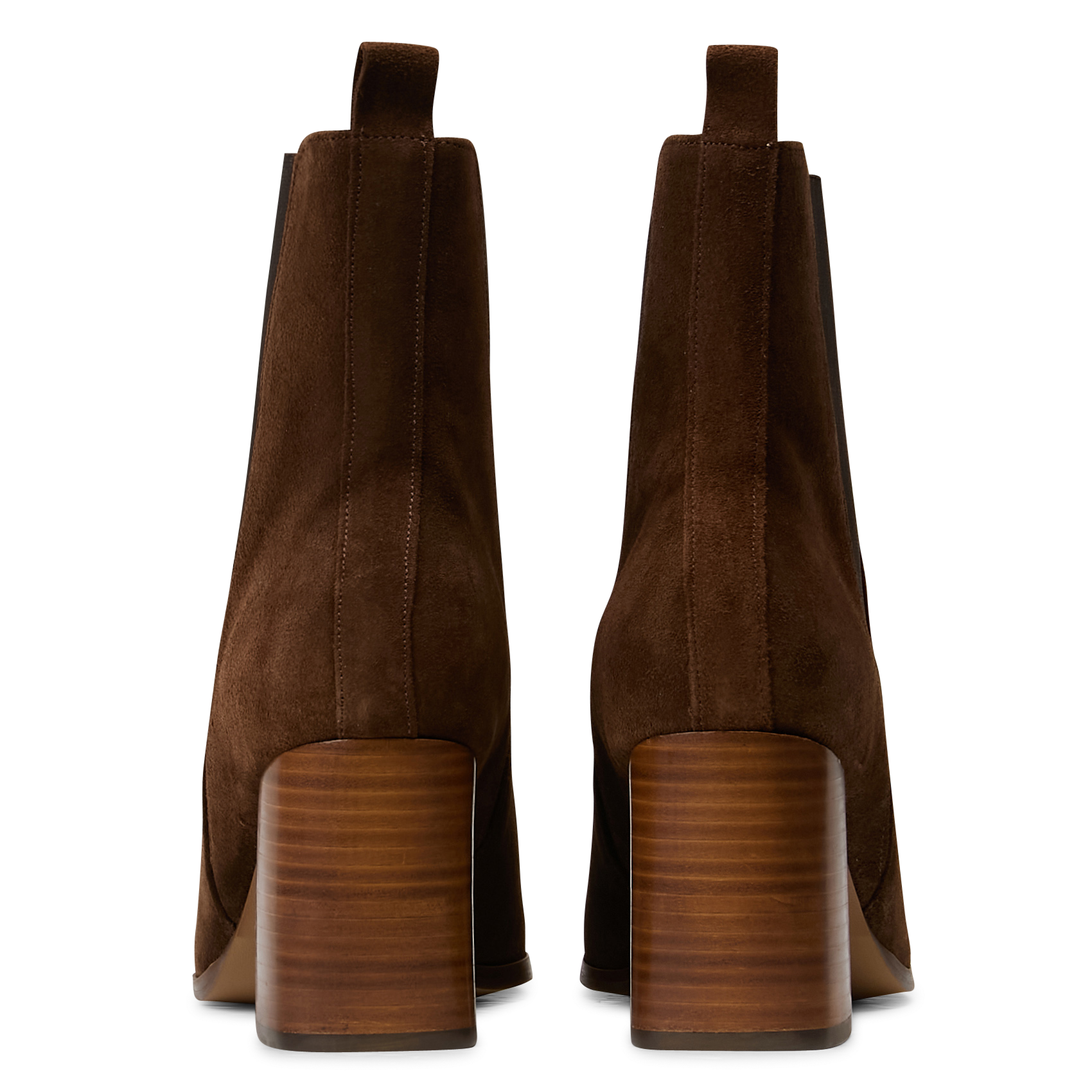 Effen leren enkellaarzen met textuur MAISON TOUFET Bruin