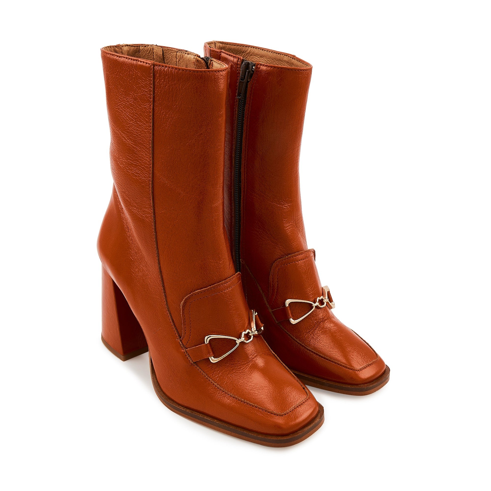 Eddie leather BONS BAISERS PARIS Brown