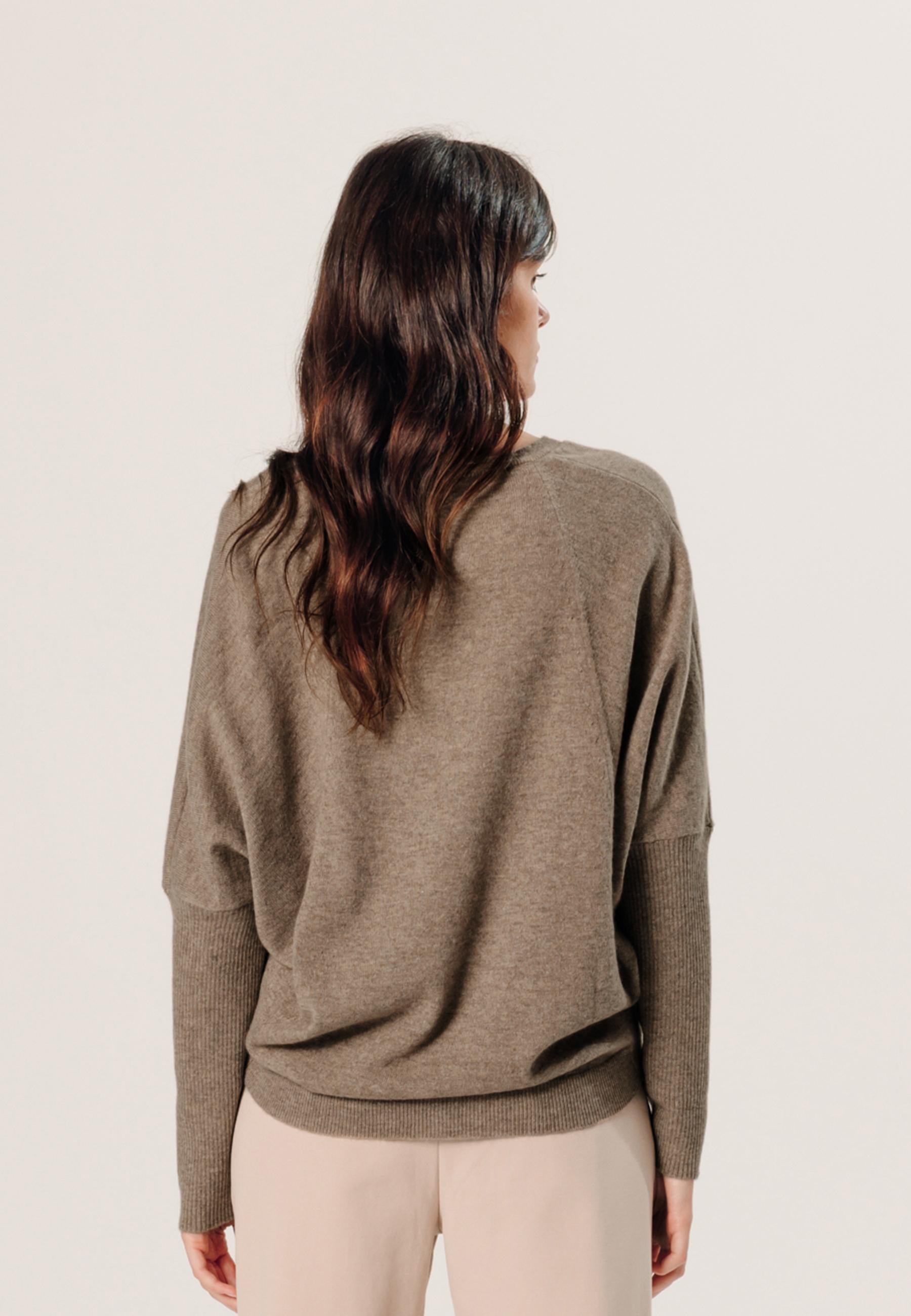 Oversized cashmere sweater RODIER Beige