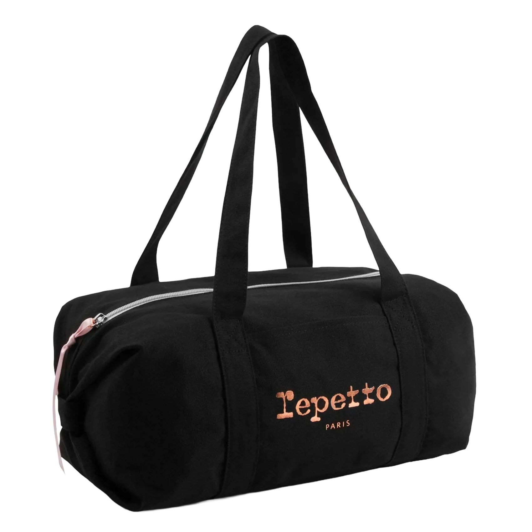 Sac porté épaule en coton REPETTO Noir