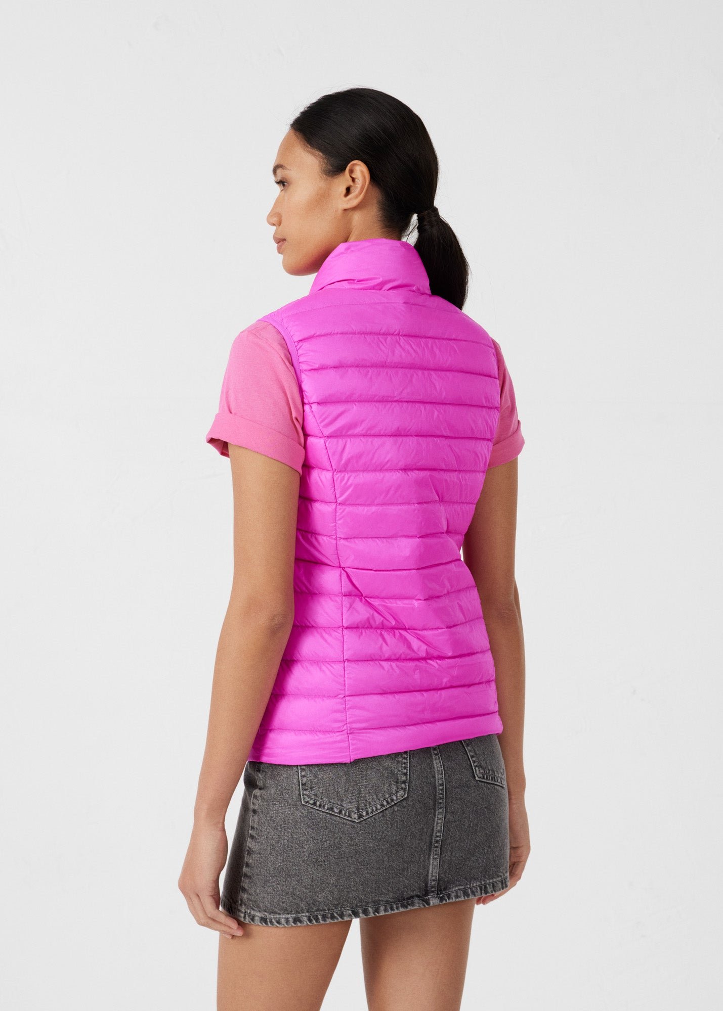 Sleeveless lightweight down vest seda JOTT Pink