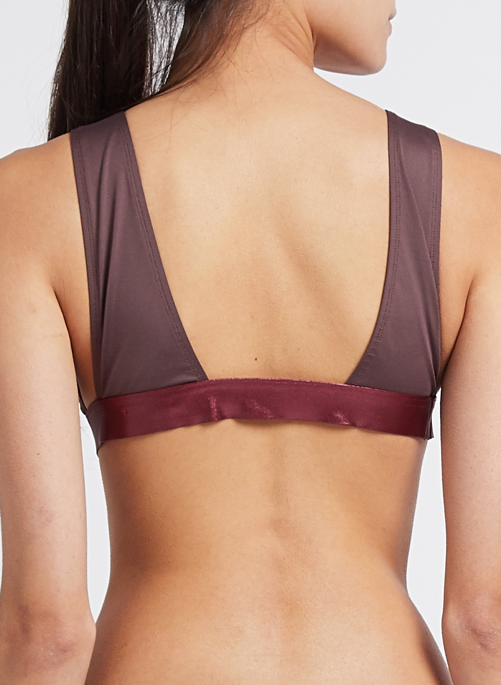 Brassière triangle  ALBERTINE Marron