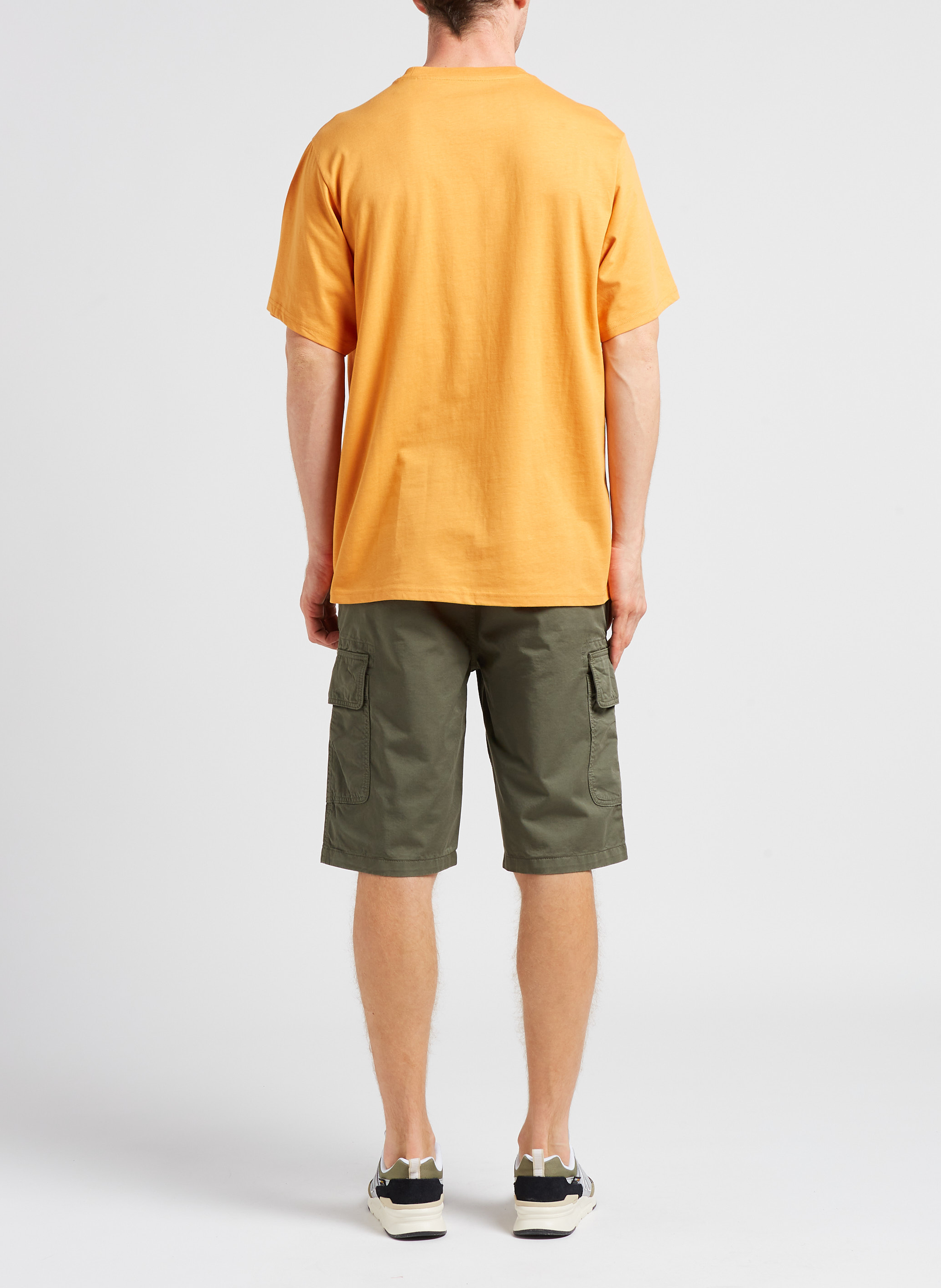 Regular-fit T-shirt van katoenmix O NEILL Oranje