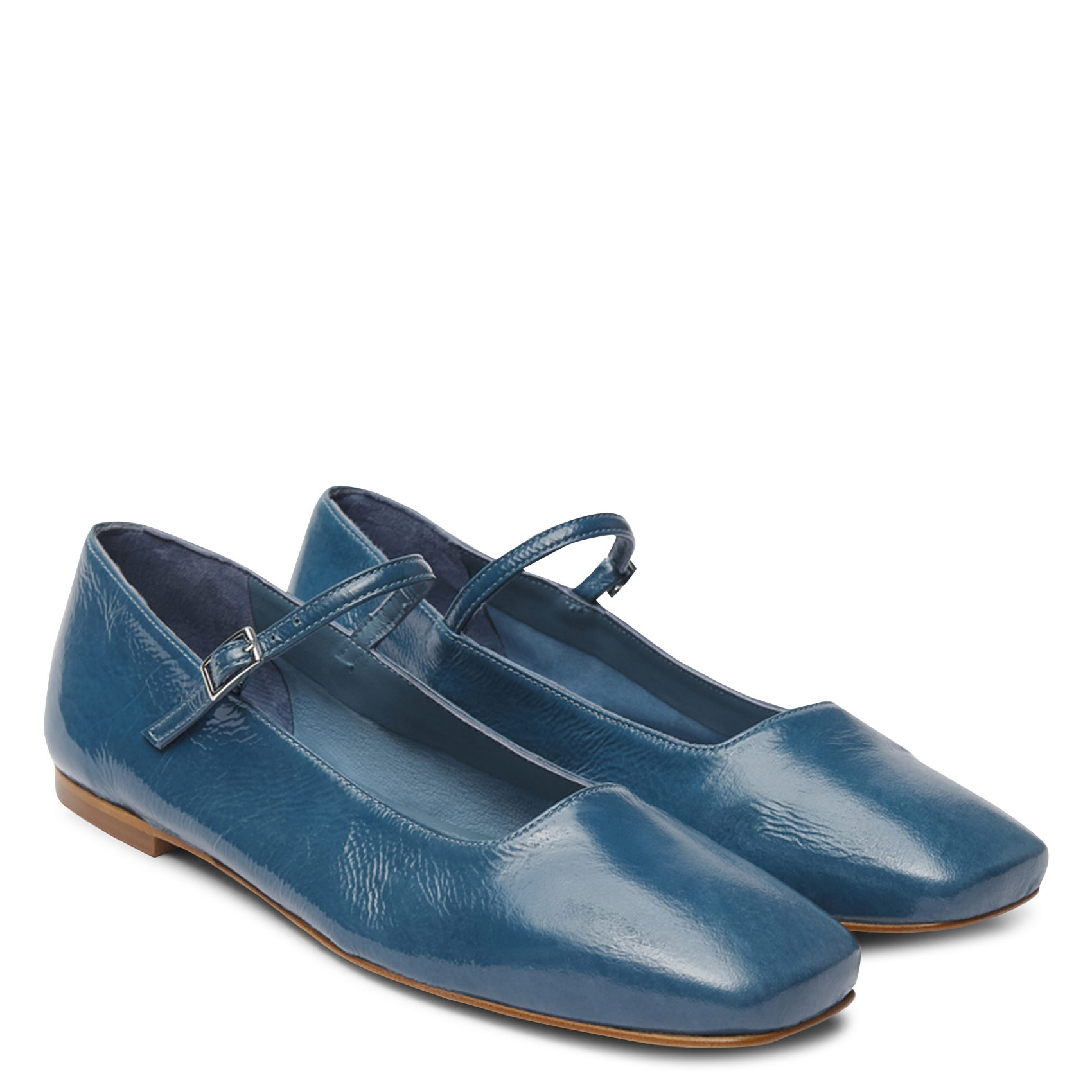 Jane patent leather ballet pumps Blue