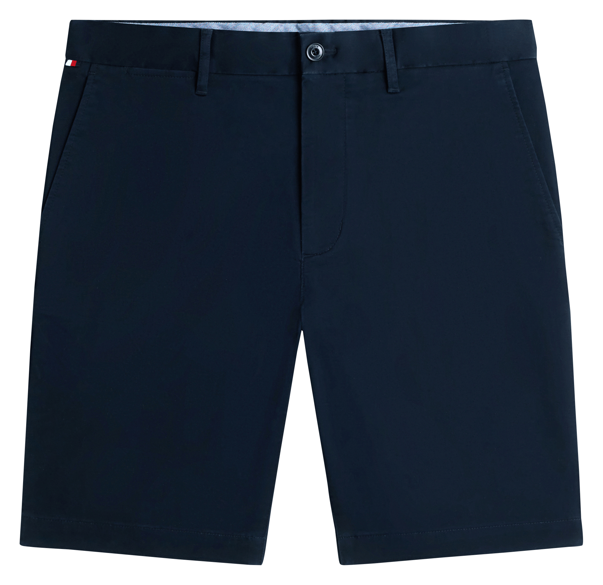 Bermuda chino droit uni en coton mélangé TOMMY HILFIGER