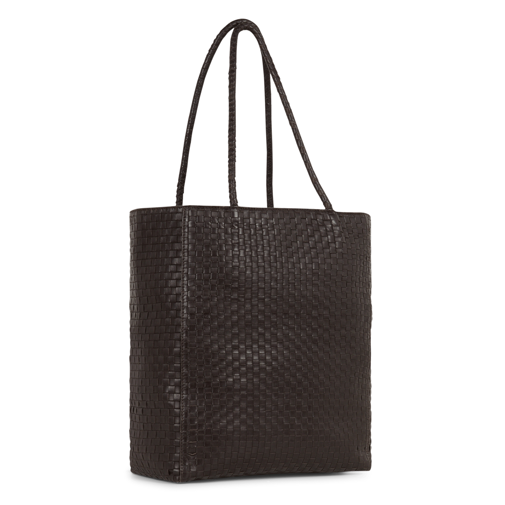 Shopper aus geflochtenem Leder IKKS Braun