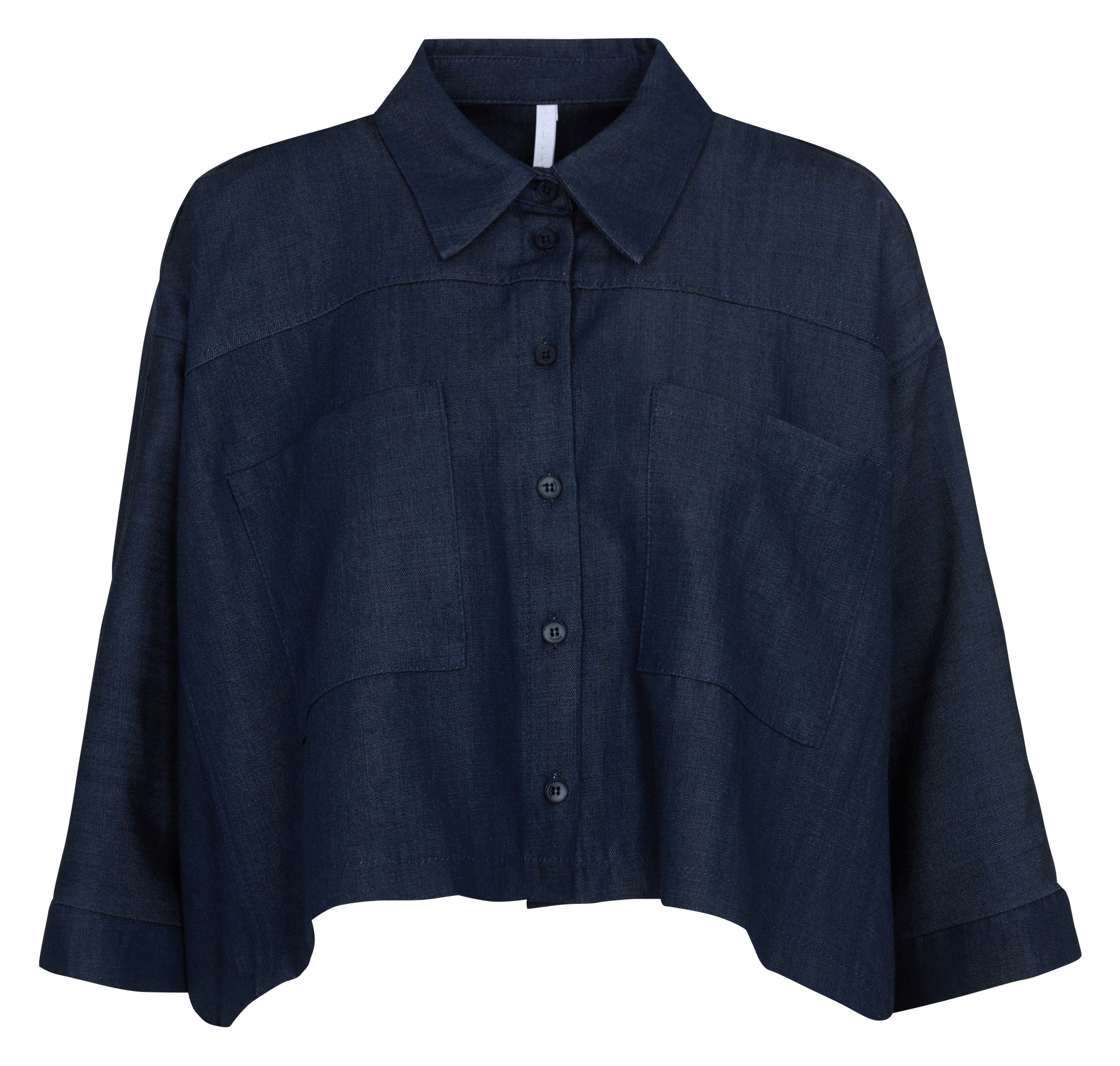 Oversized blouse met klassieke kraag IMPERIAL Blauw