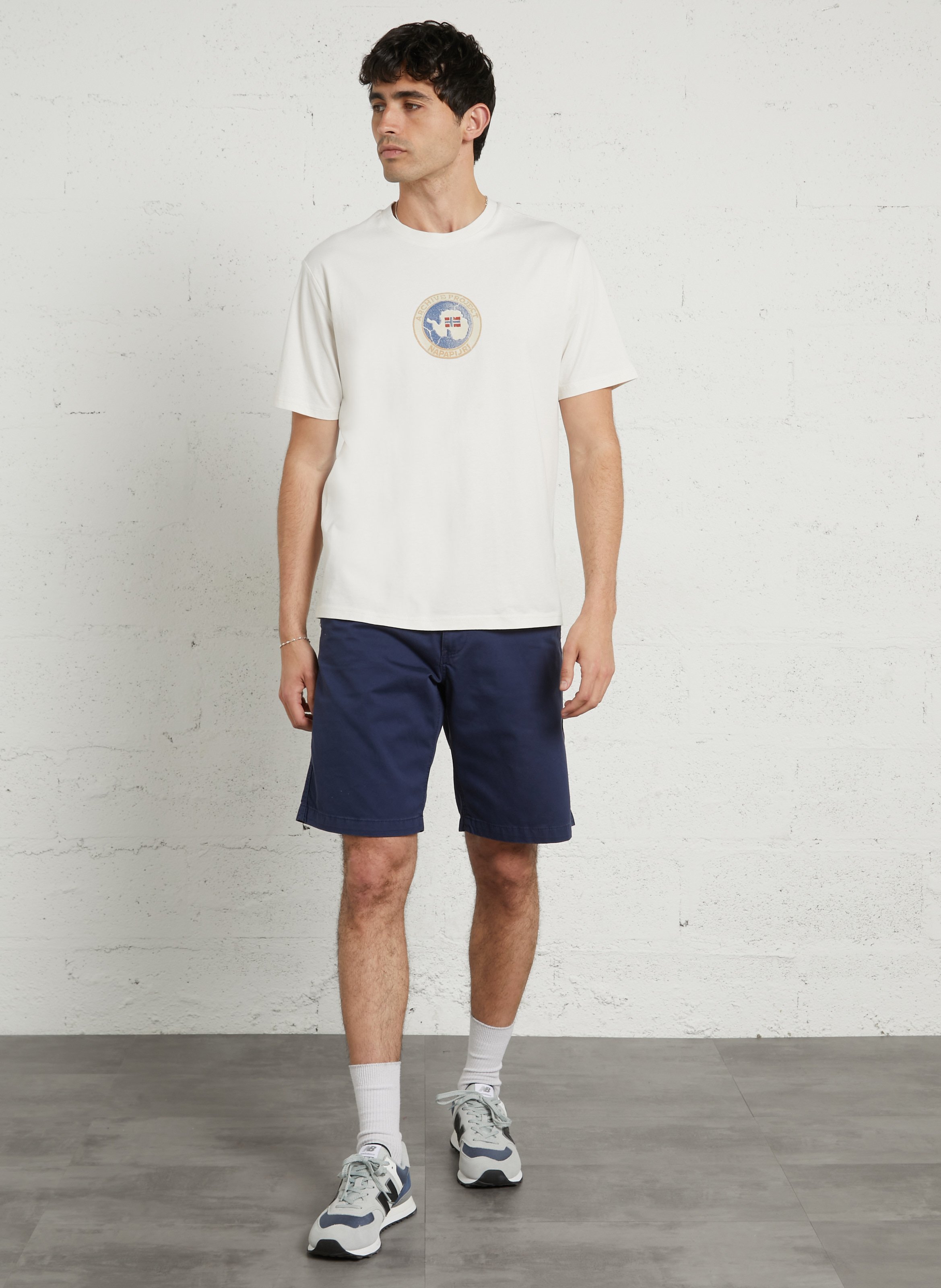 Short droit en coton NAPAPIJRI Bleu