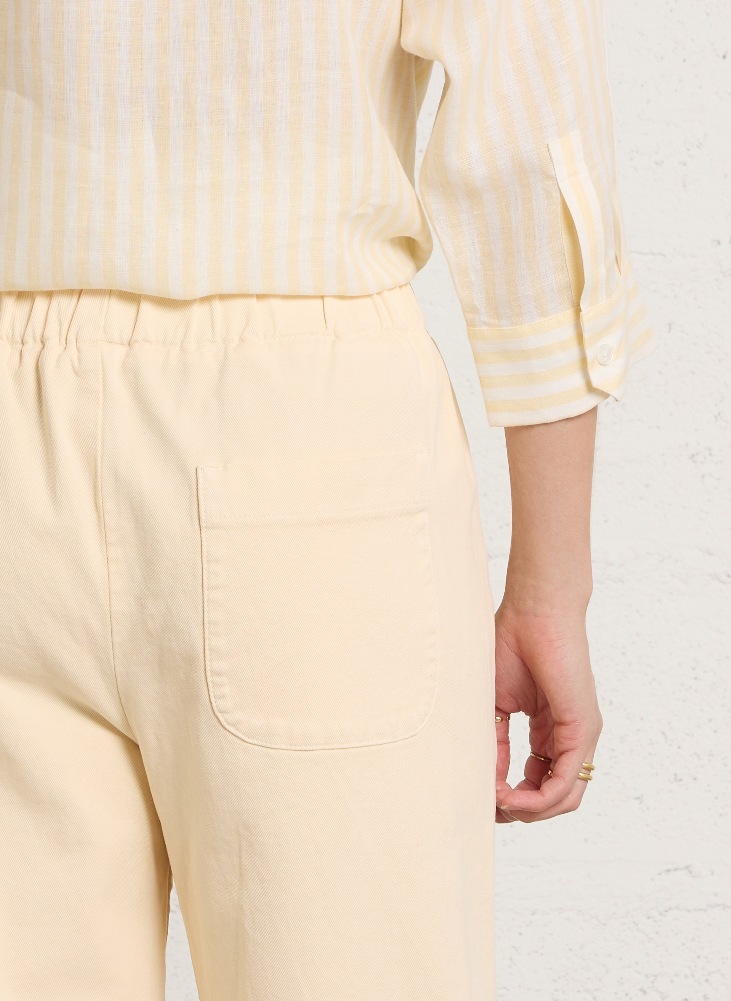 Cotton-blend chinos HOD PARIS Beige