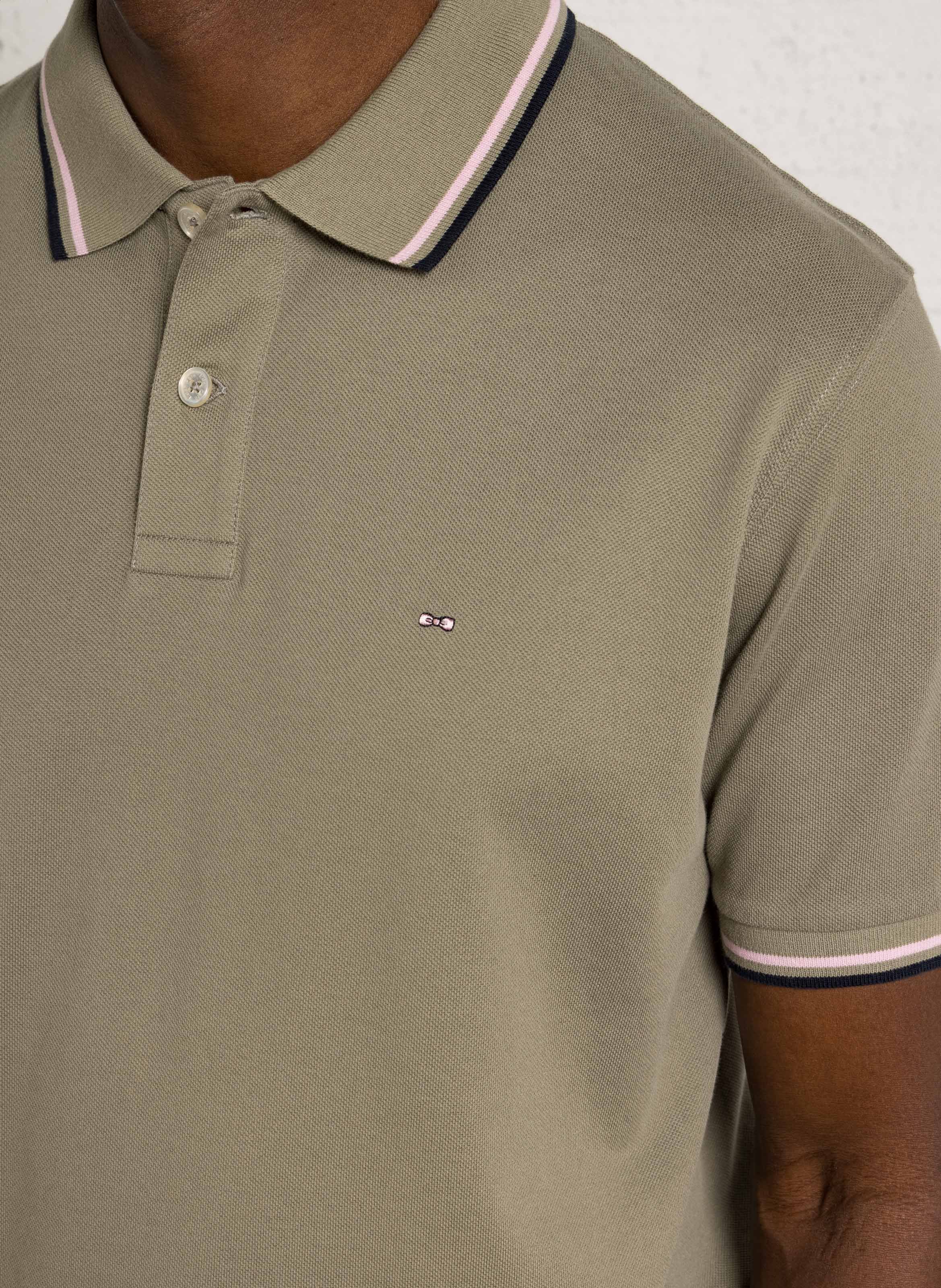 Polo droit en coton EDEN PARK Beige