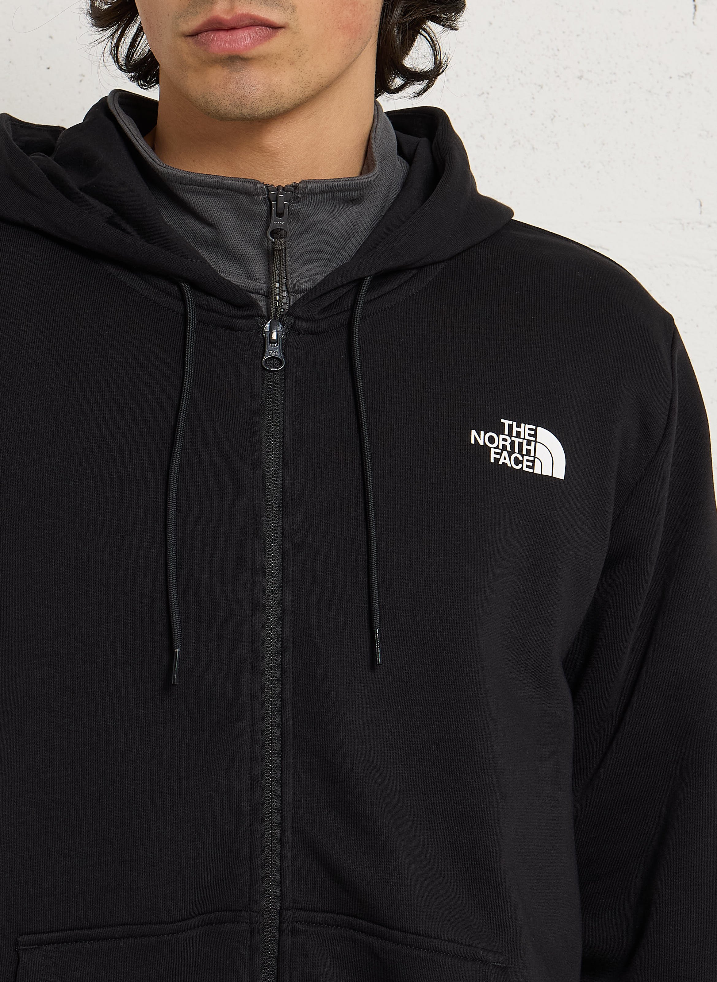 Sweat zippé à capuche uni THE NORTH FACE Noir