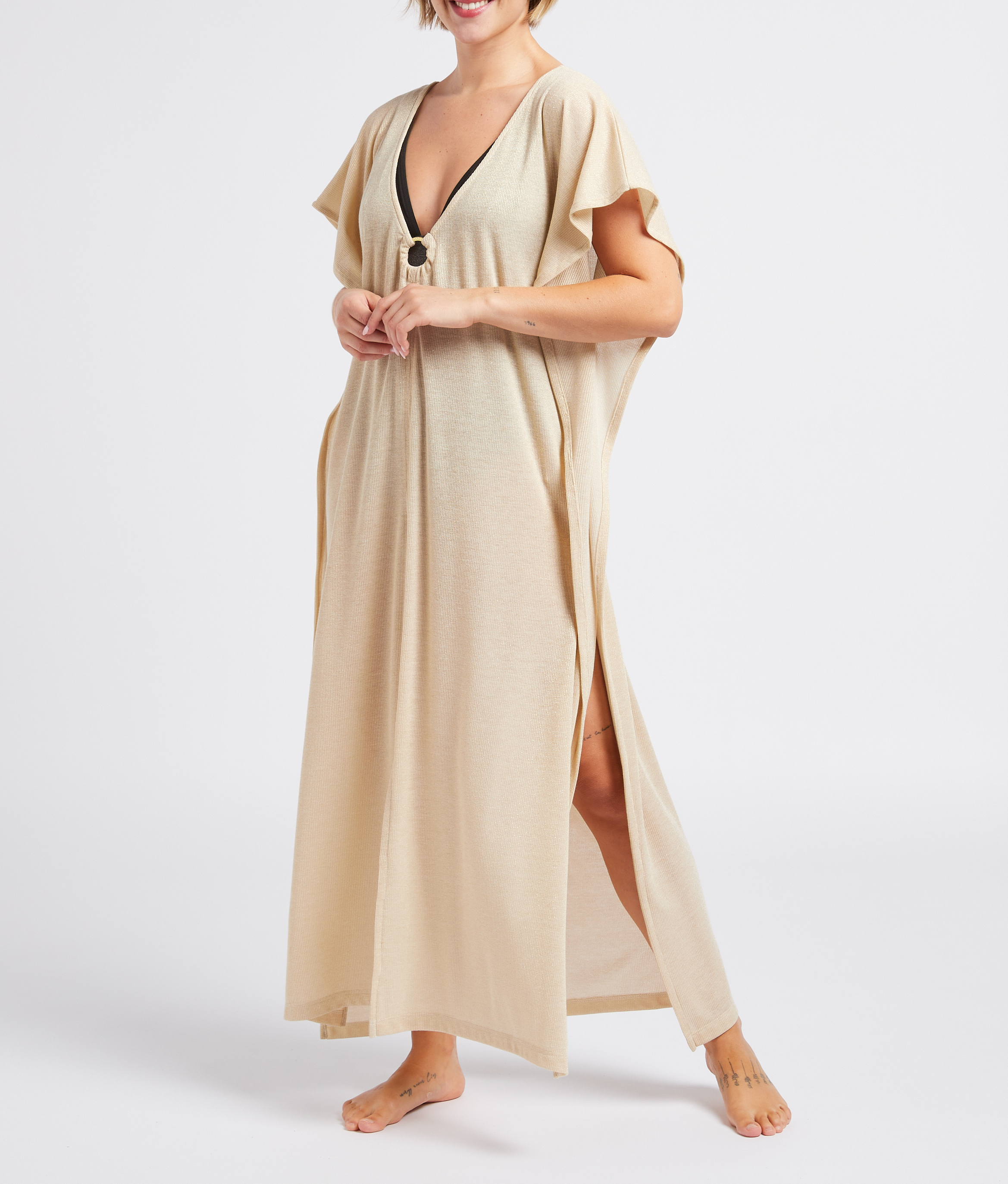 Metallic beach tunic LIVIA