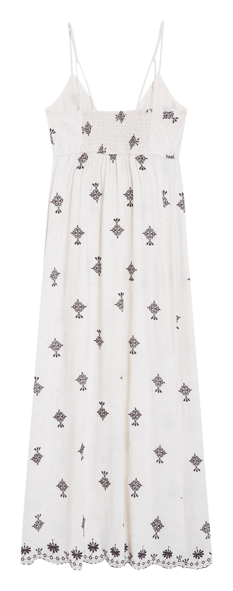 Robe longue décolleté V  GRACE ET MILA Marron