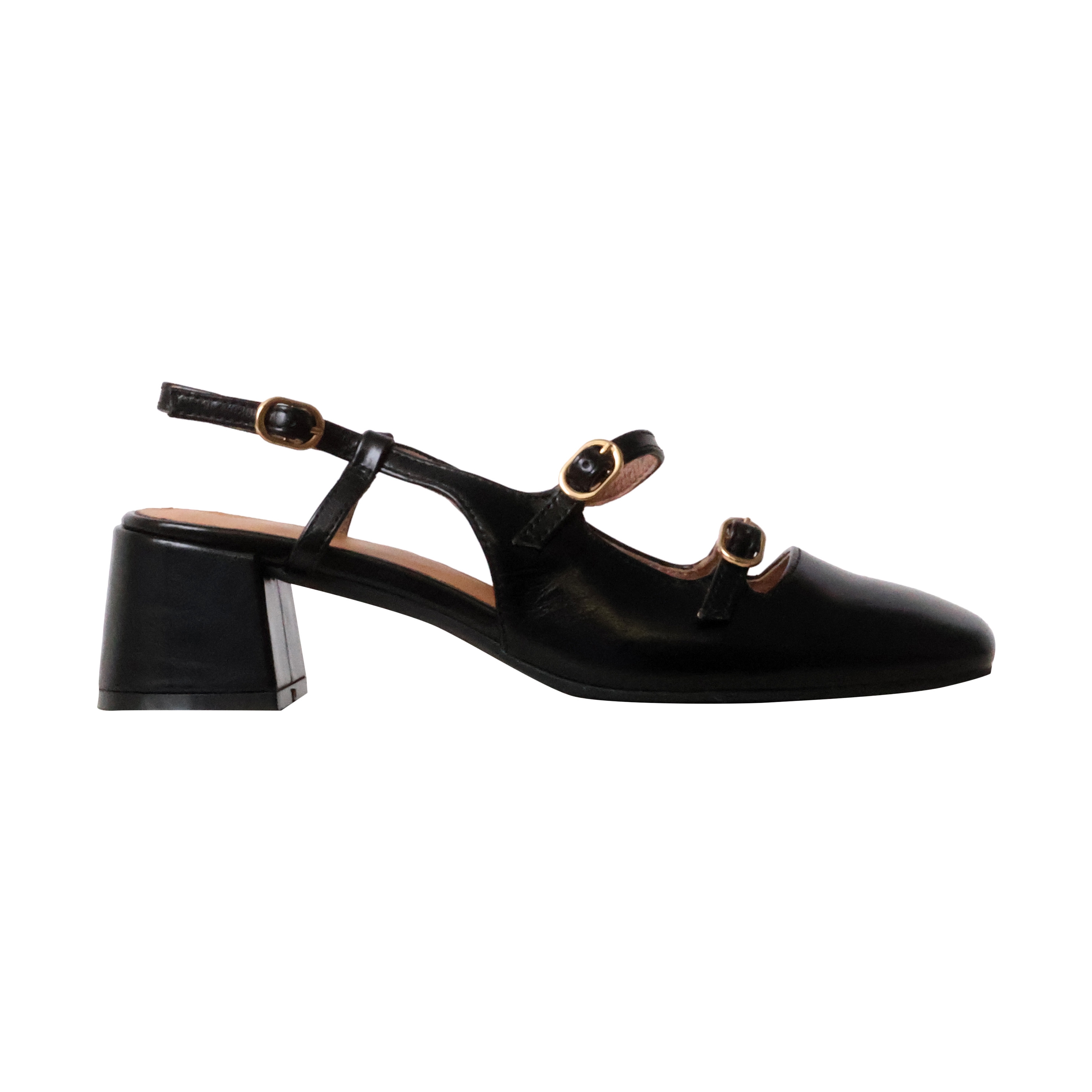 Escarpins cuir à talon  angeline EMILIE KARSTON Black