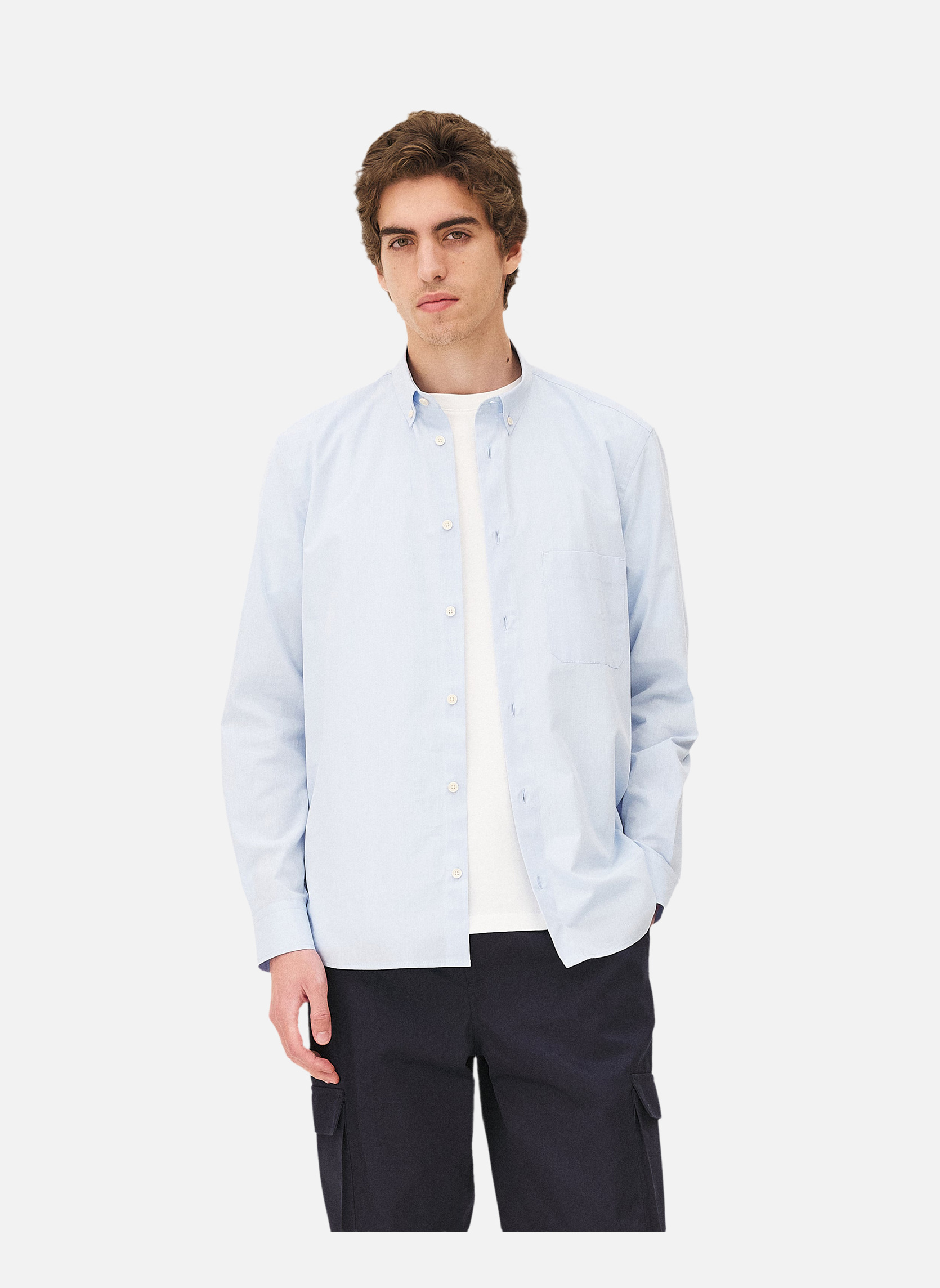 Casual shirt curtis sky blue Noyoco Blue