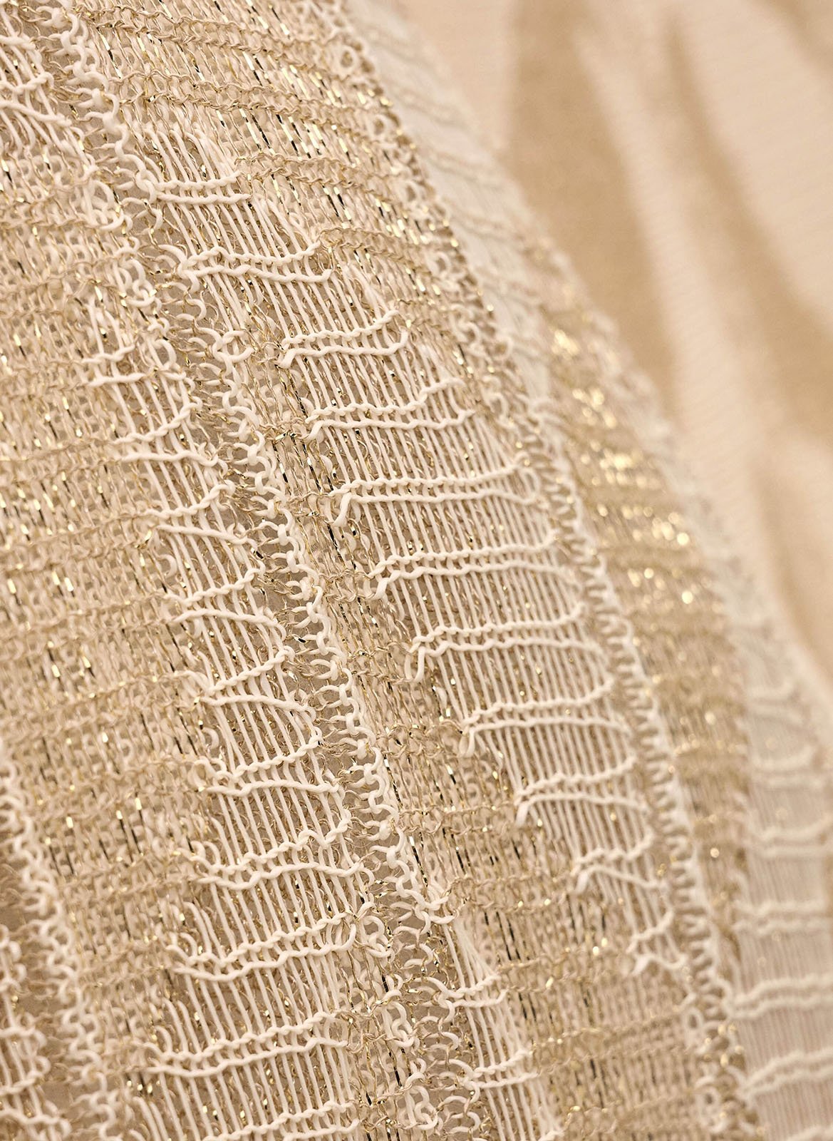 Robe longue portefeuille à paillettes BA&SH Goudkleurig