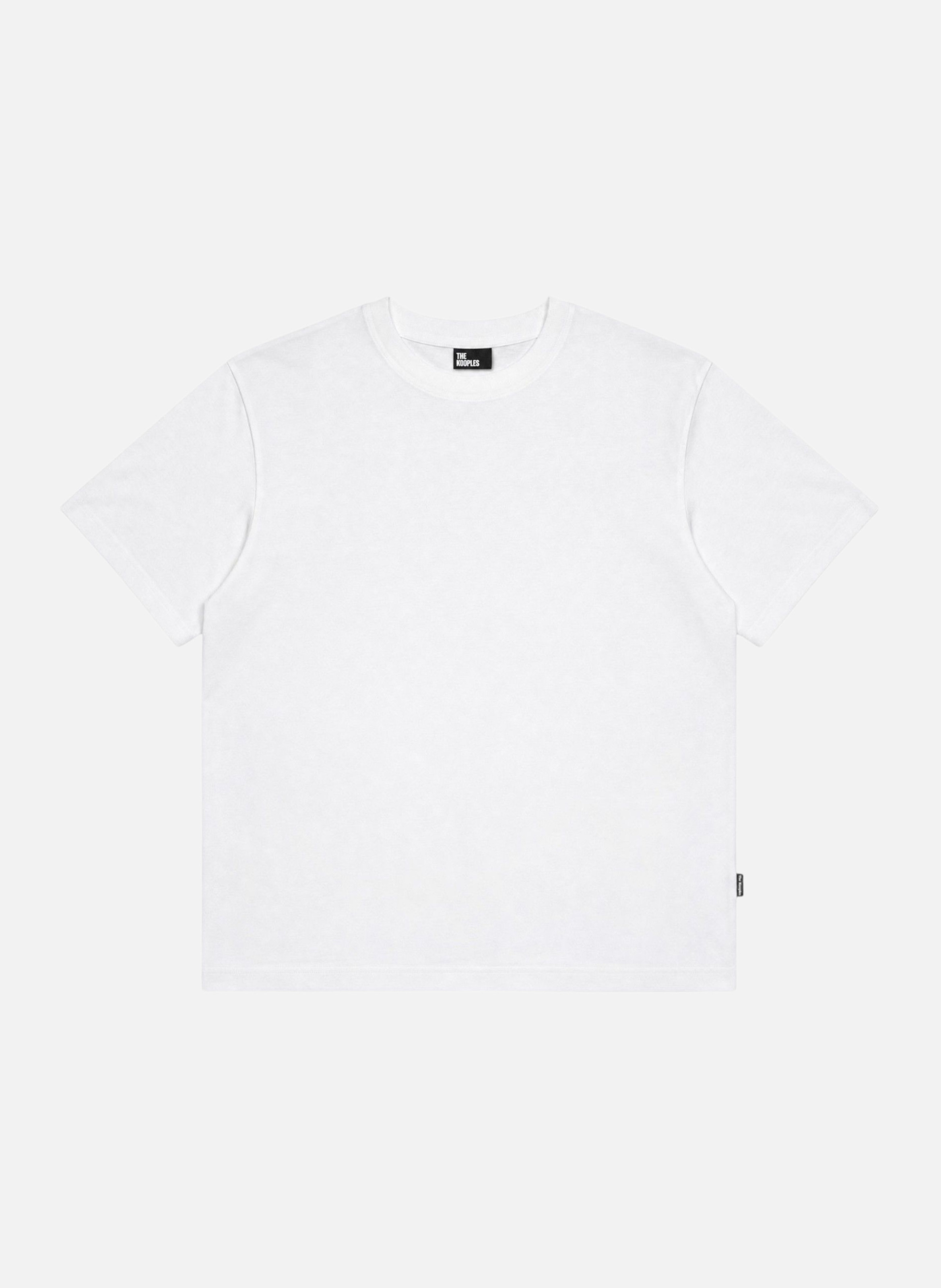Round neck T-shirt with a loose fit THE KOOPLES White