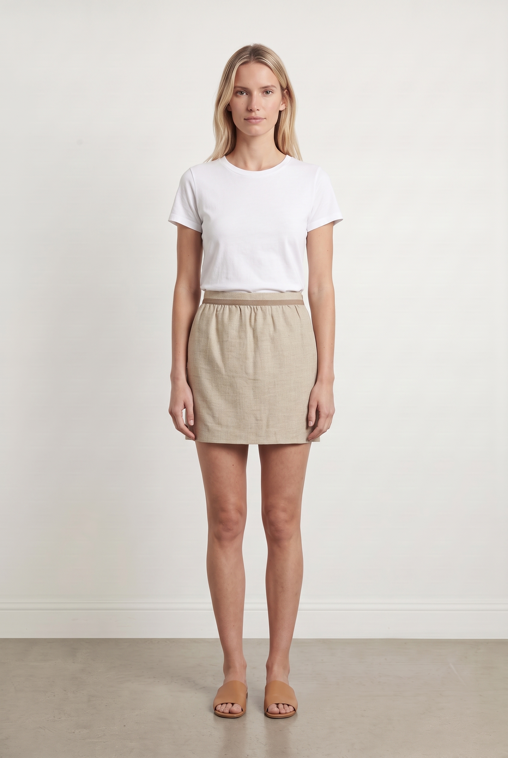 Short & midi skirt TARA JARMON - Seconde Main Beige