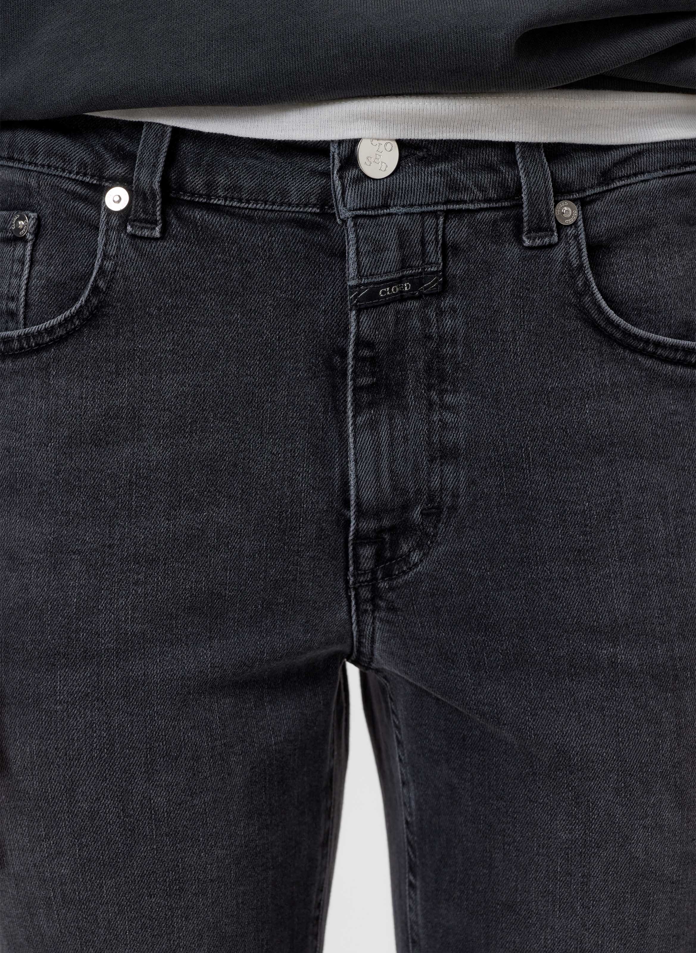 Jean cropped en coton mélangé CLOSED Gris