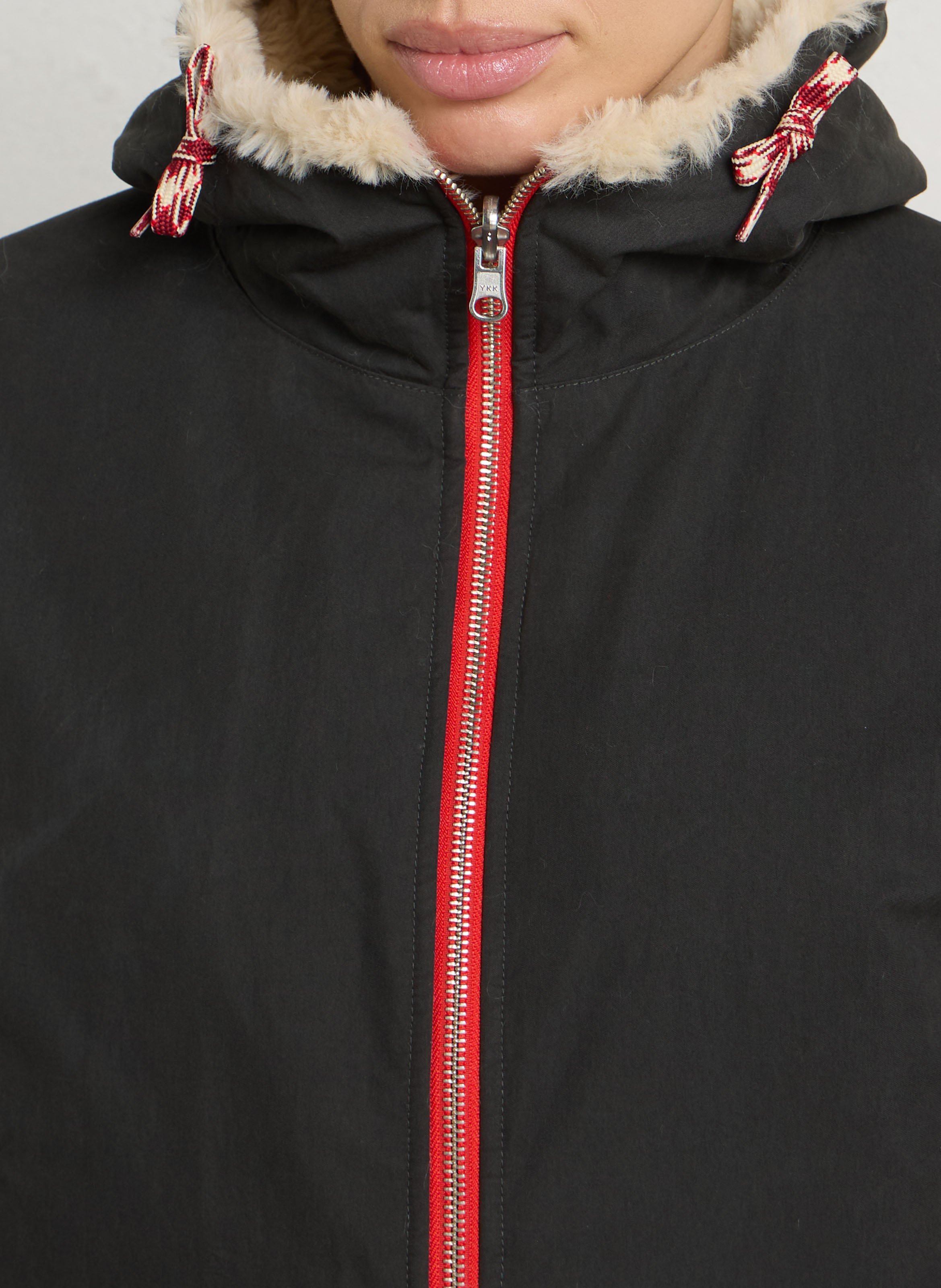 Reversible jacket with high neck BELLEROSE Black