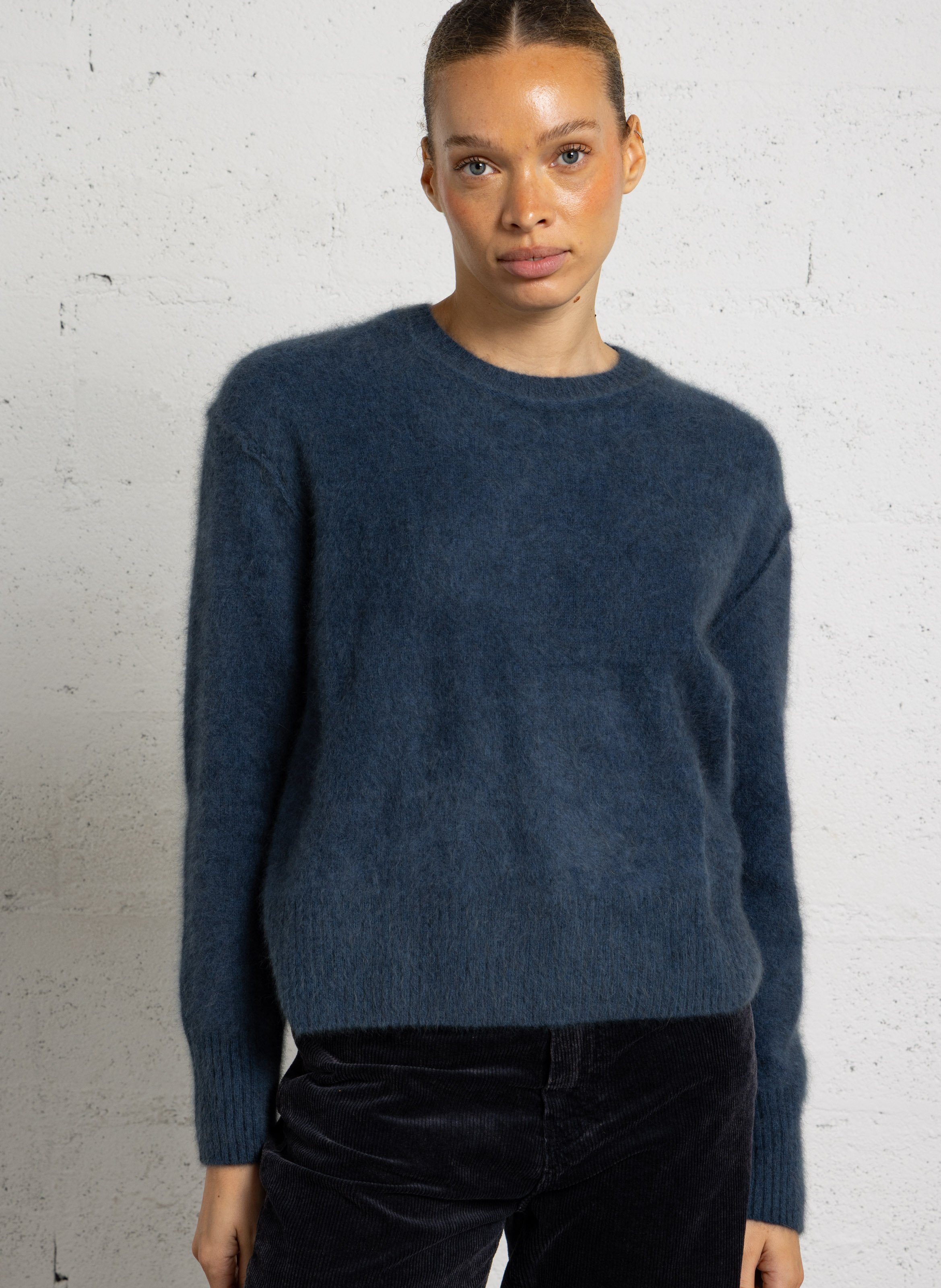 Pull col rond en laine BELLA JONES