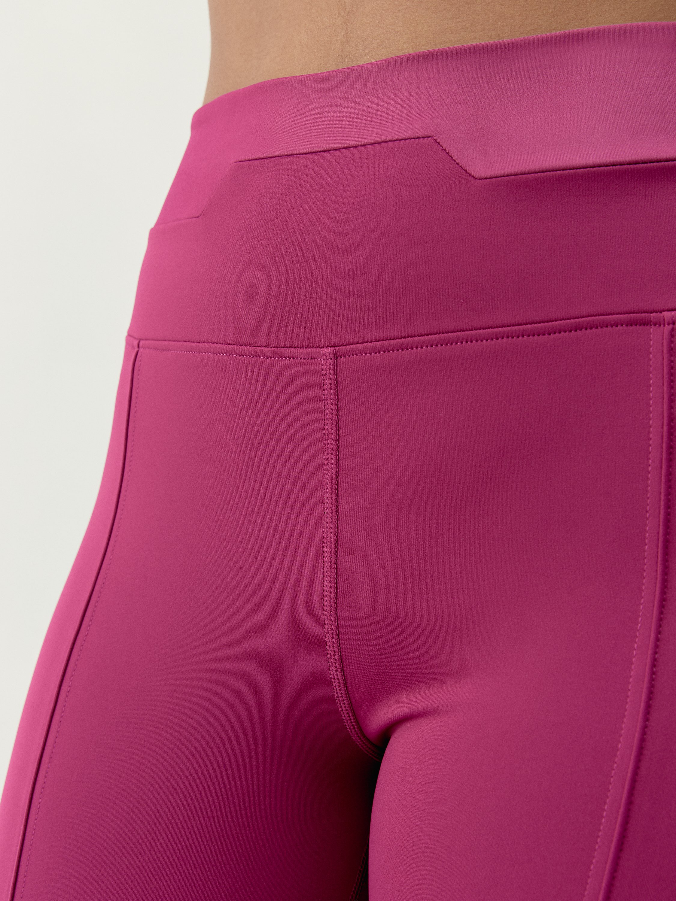 Women's Kaia sports leggings with extra high waist and flare cut BORN Red
