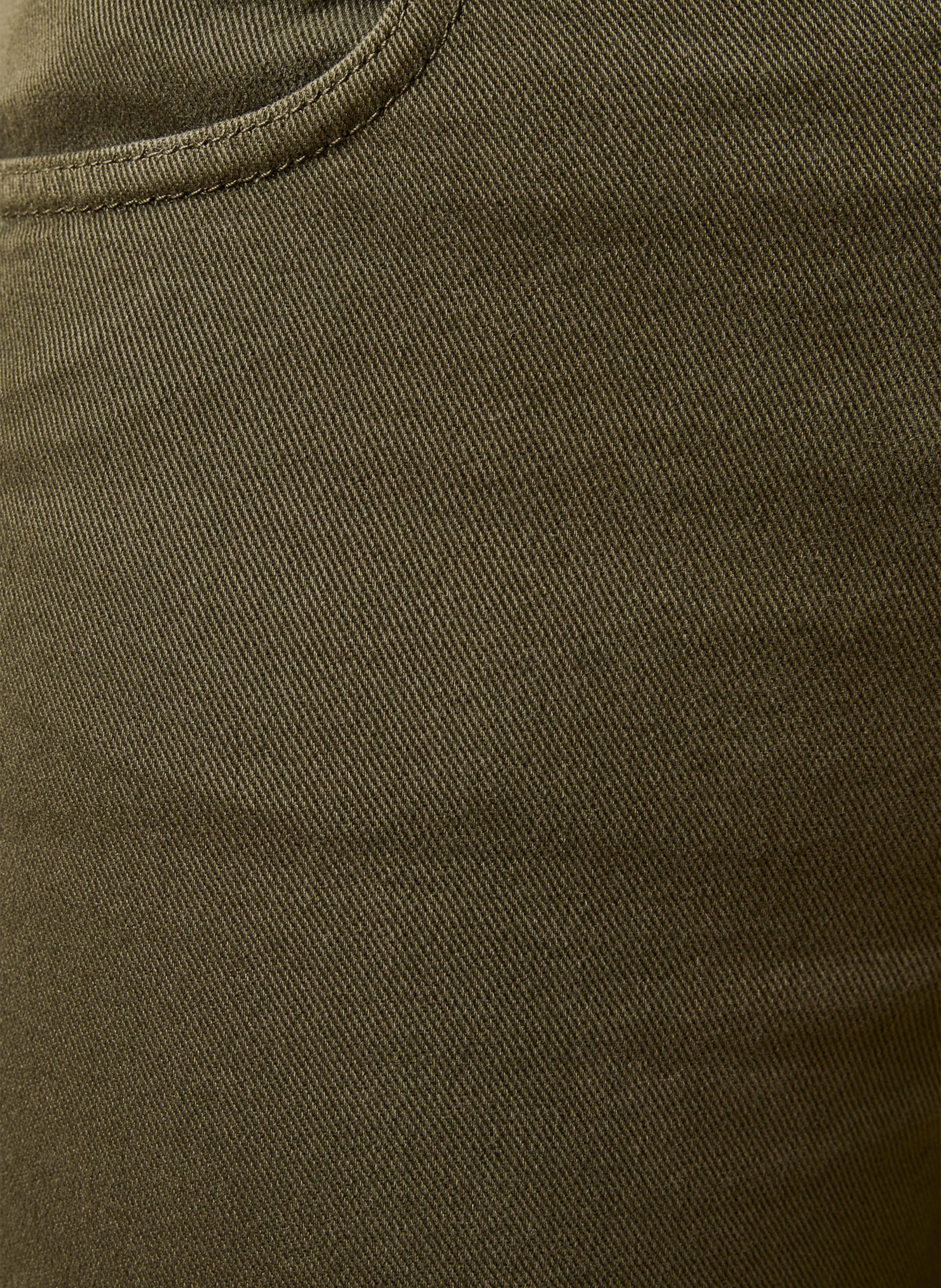 Straight organic cotton-blend jeans LA FEE MARABOUTEE Green