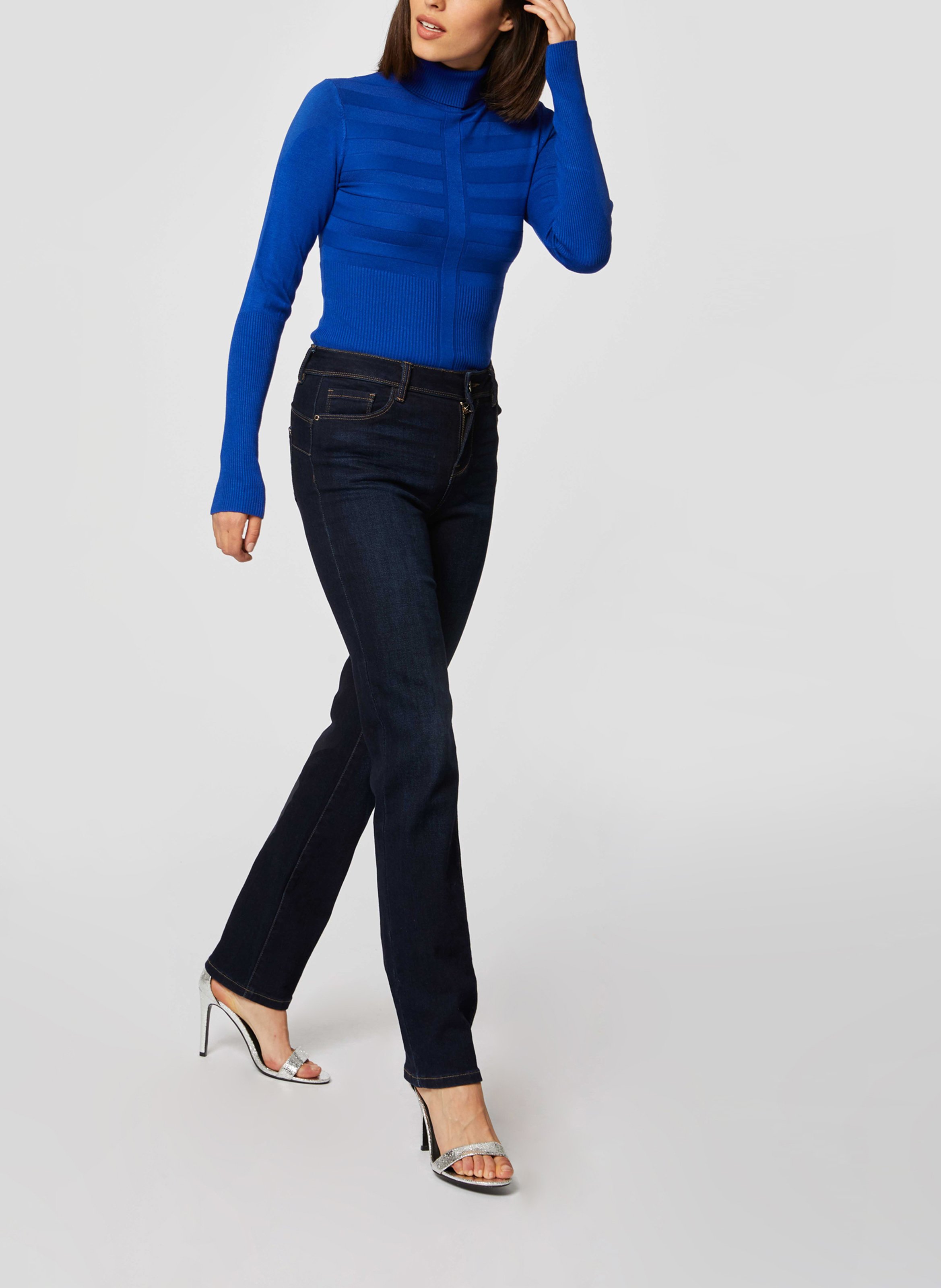 Rollkragenpullover MORGAN Blau