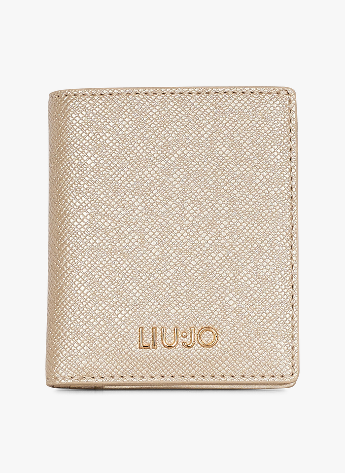 LIU JO Strukturierte Brieftasche in Golden