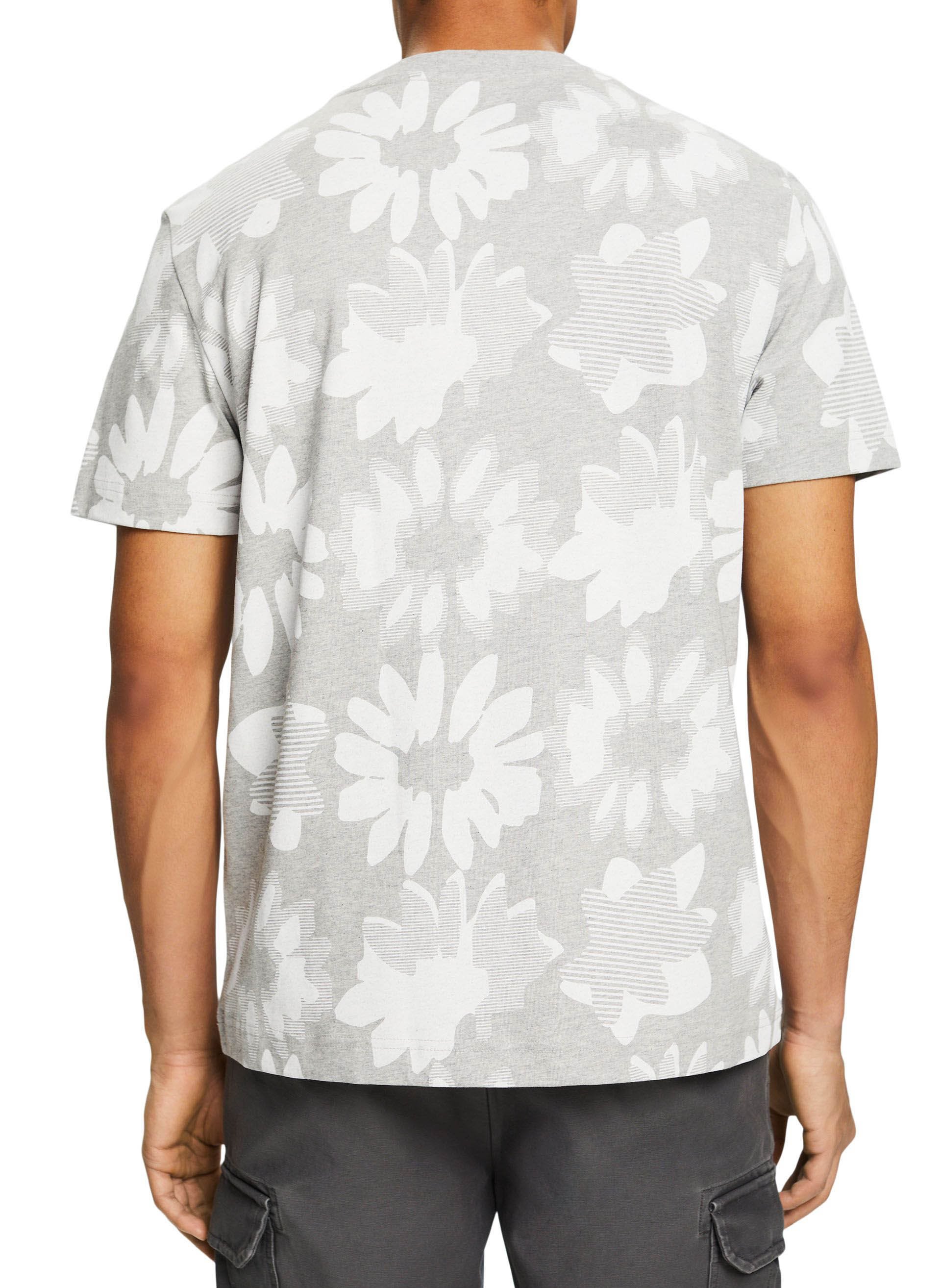 Tee-shirt col rond imprimé ESPRIT Gris