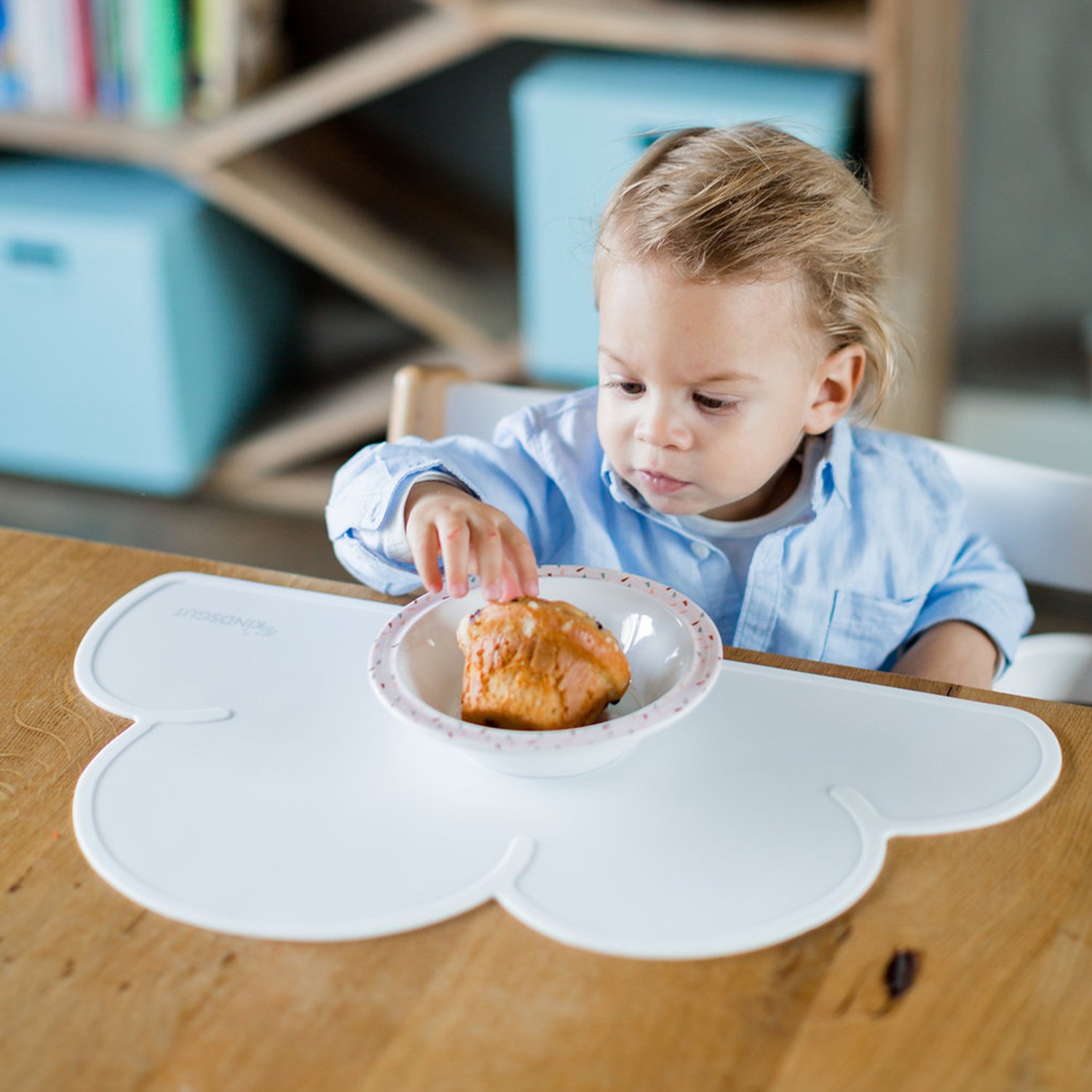 Set de table en forme de nuage en silicone KINDSGUT Blanc