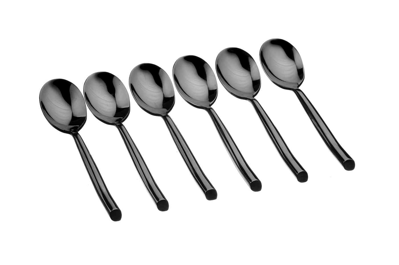 Knut - black set of 6 teaspoons BJORN Black