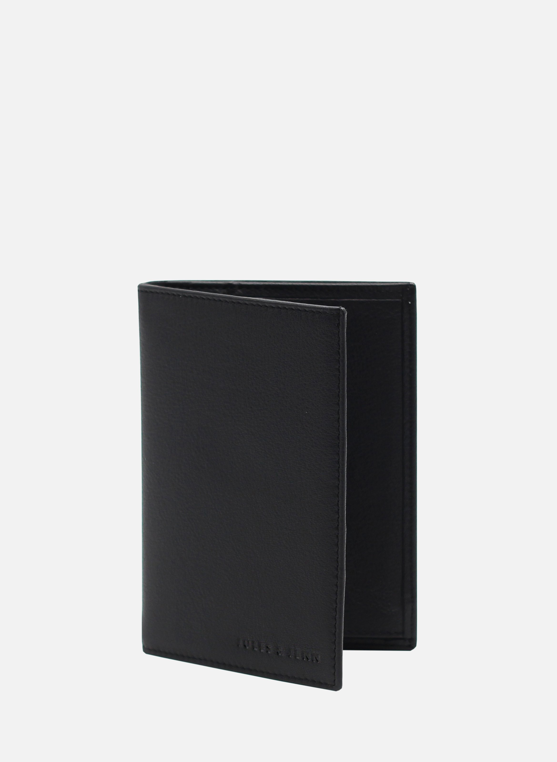 Grained leather wallet JULES & JENN Black