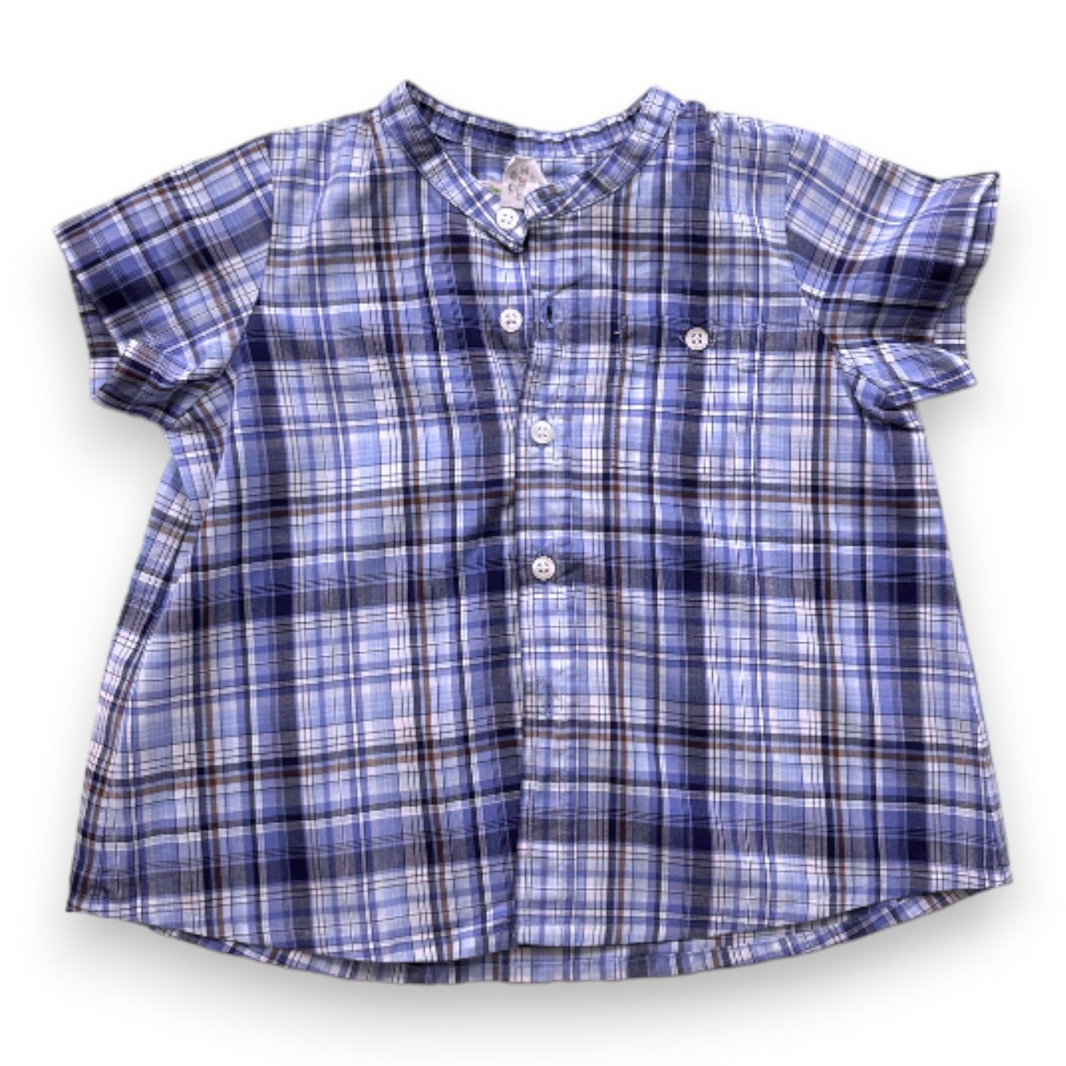 Blue baby blouse - 18 months BONPOINT - Seconde Main Blue