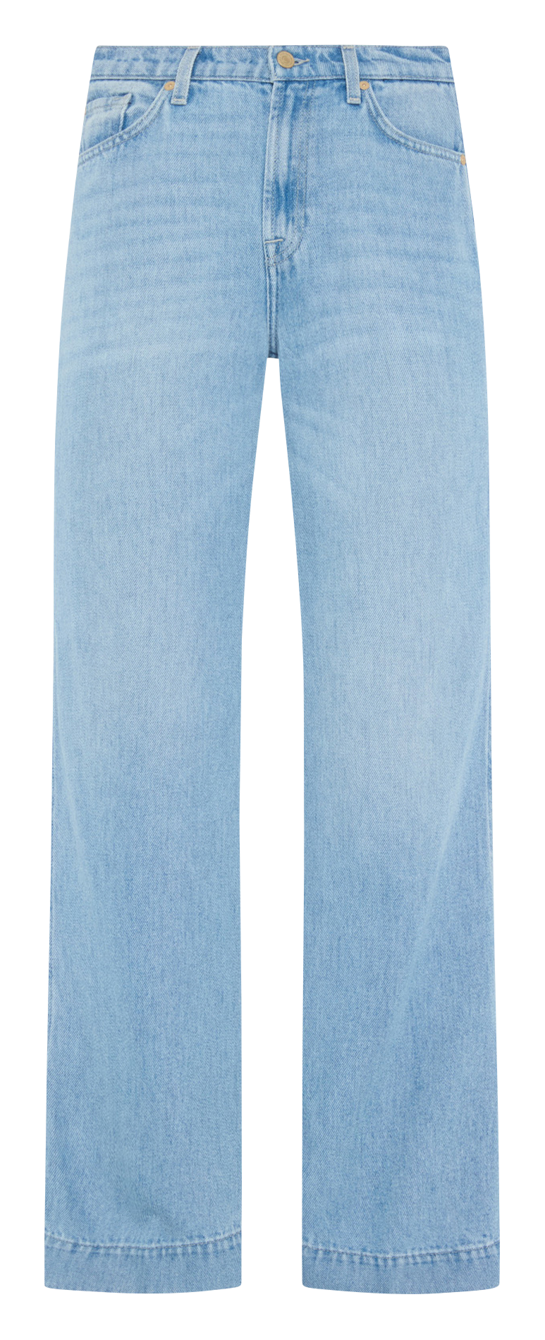 Gekleurde straight-fit jeans met 5 zakken 7 FOR ALL MANKIND Blauw