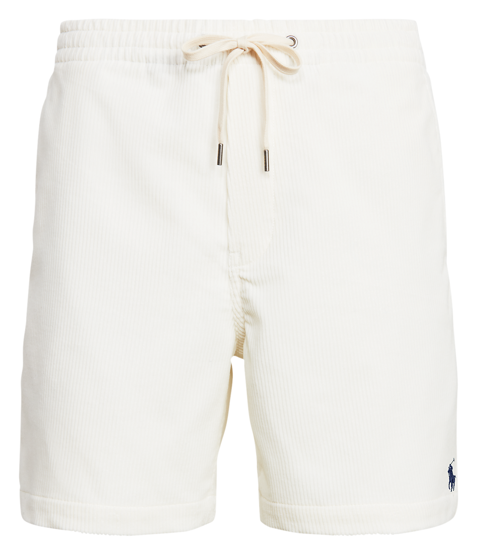 Ribbed cotton straight shorts POLO RALPH LAUREN White