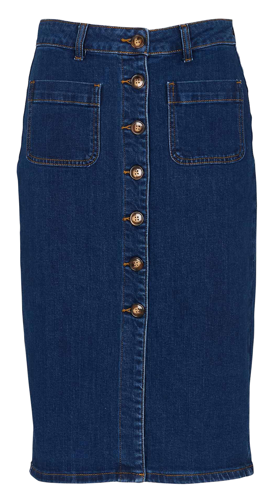 Kokerrok van gemengd katoendenim LA PETITE ETOILE Jeans onbewerkt