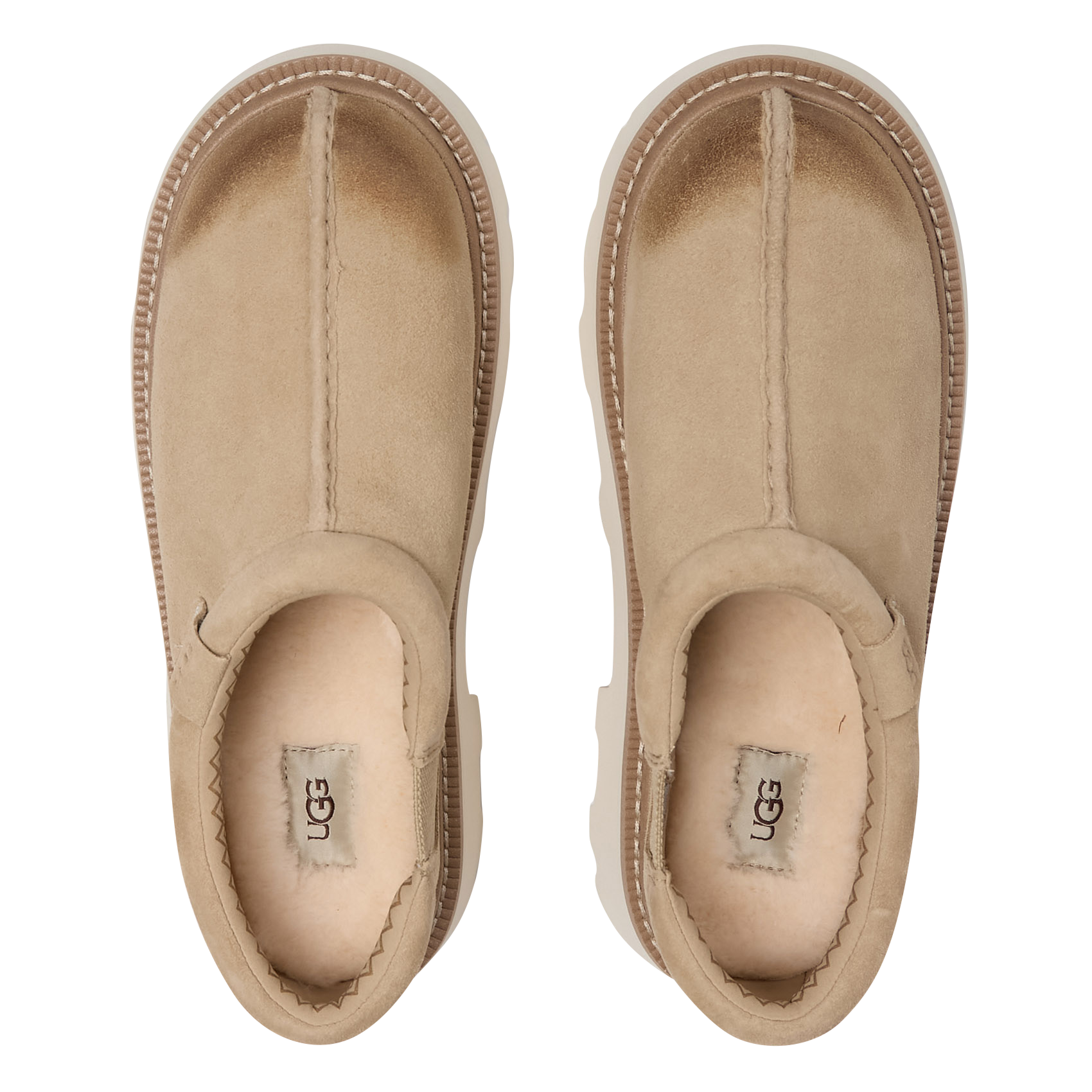 Suede leather clogs UGG Brown