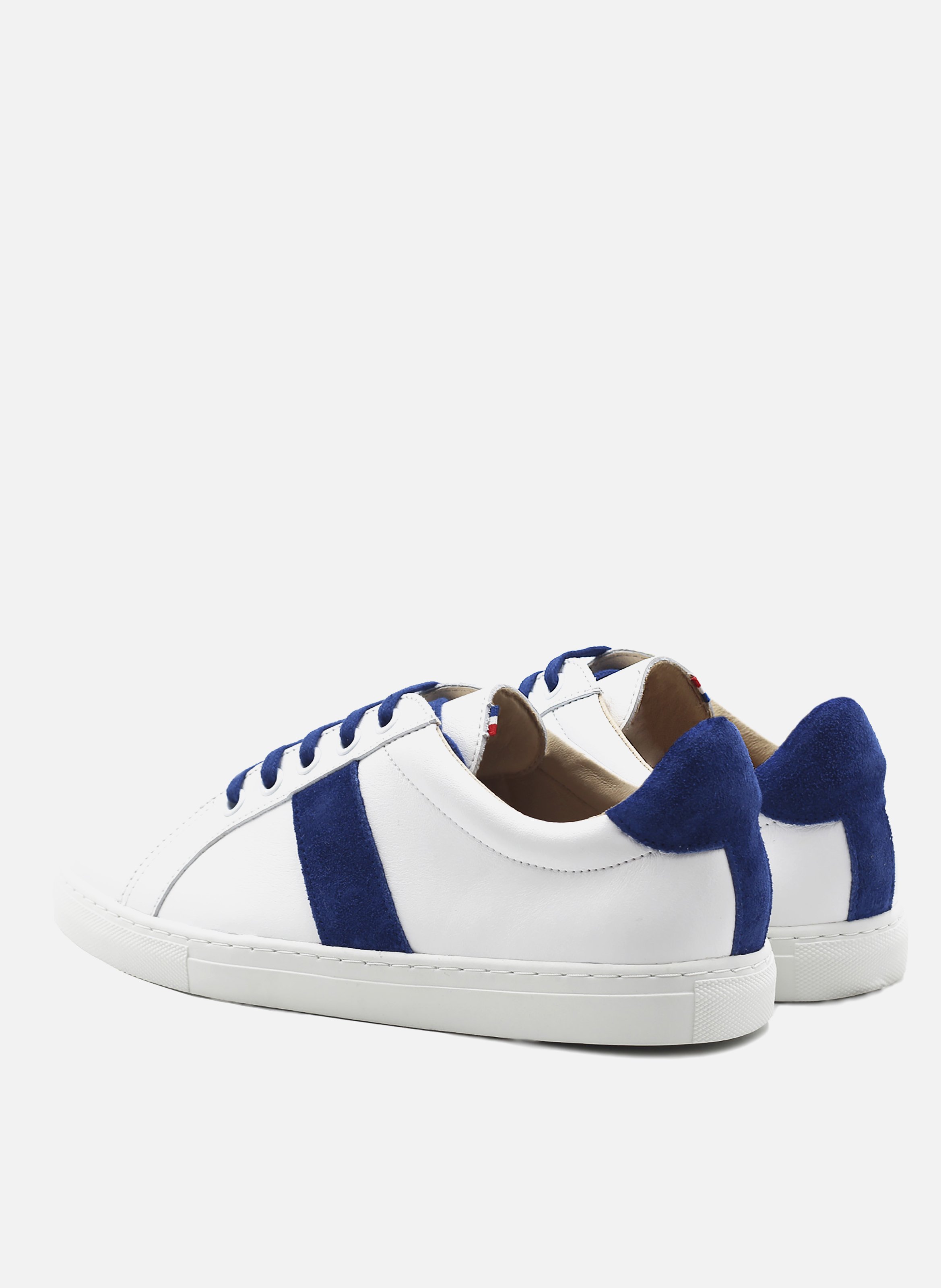 French-made leather sneakers JULES & JENN White