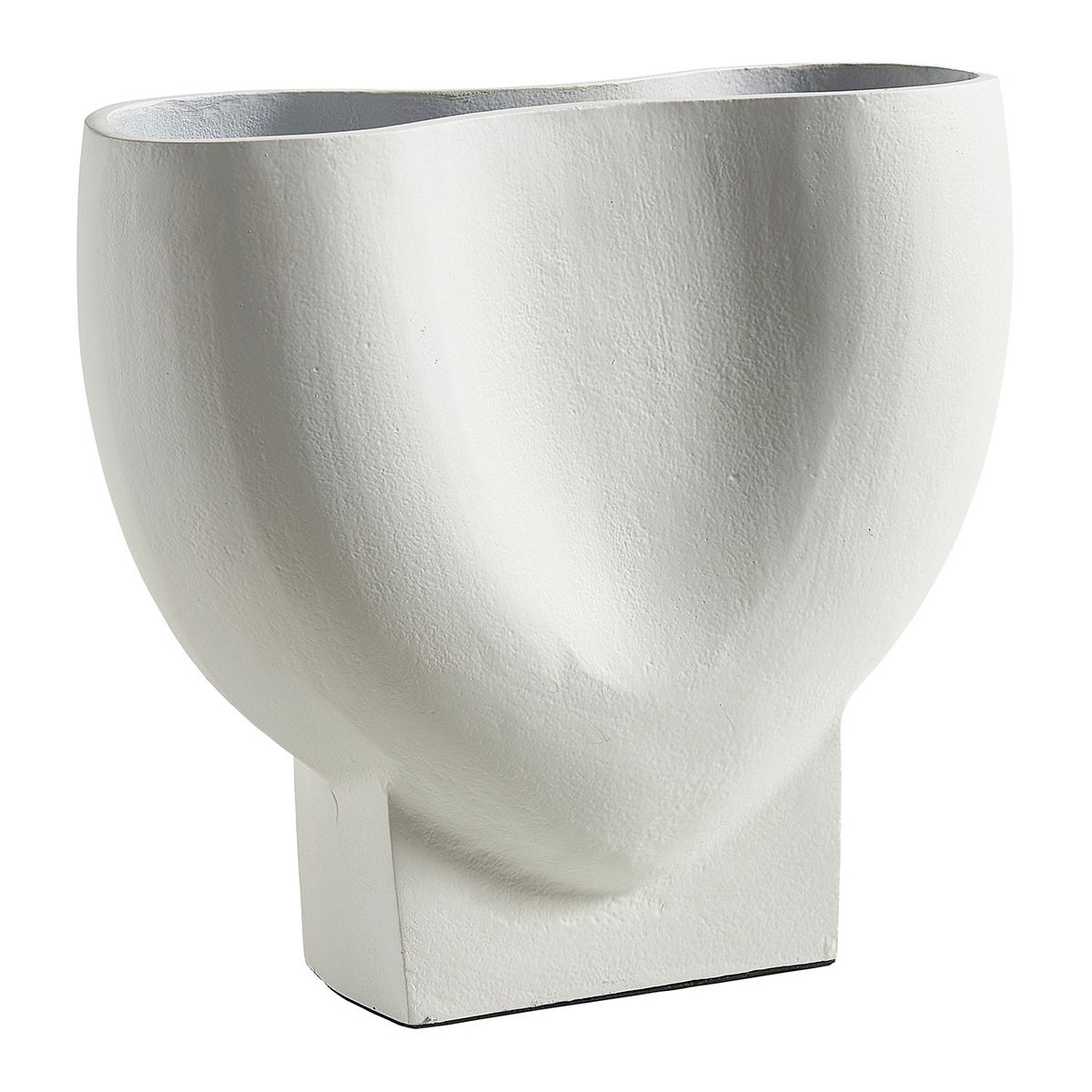 Vase céleste en métal blanc BLANC D'IVOIRE Blanc