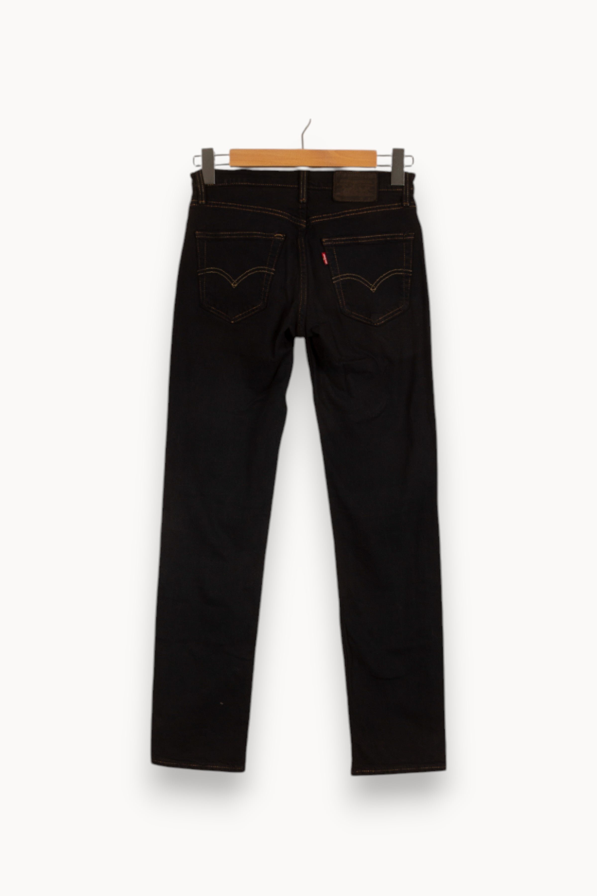 Cropped slim jeans with studs LEVI'S - Seconde main Black