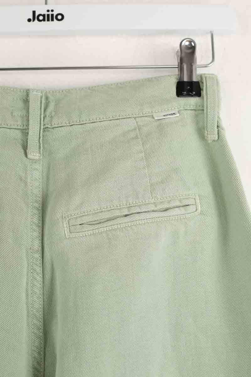 Wide cotton trousers  MOTHER - Seconde Main Green